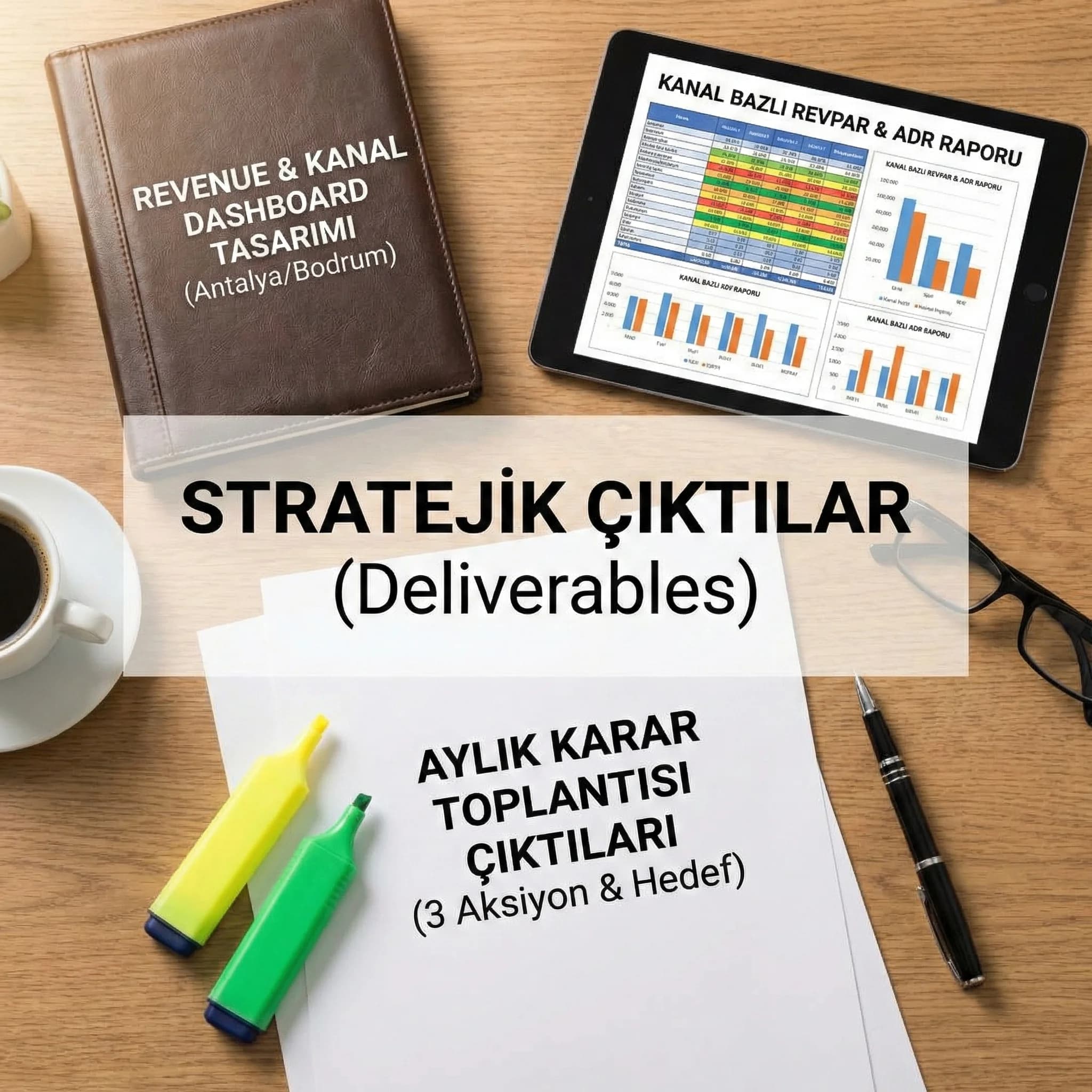 Dashboard şablonu ve karar çıktıları deliverable’larını gösteren proof kartı