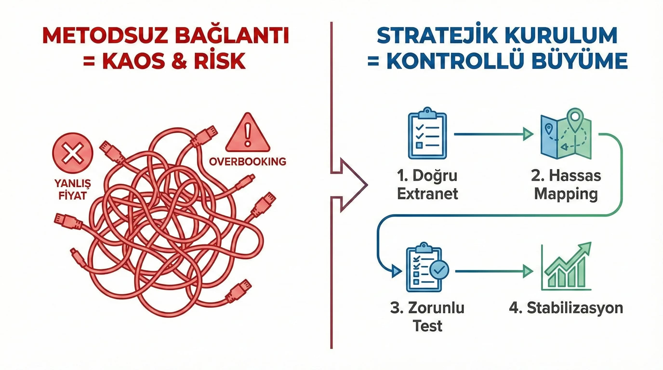 Kurulum adımlarını tek bakışta gösteren yeni kanal setup görseli