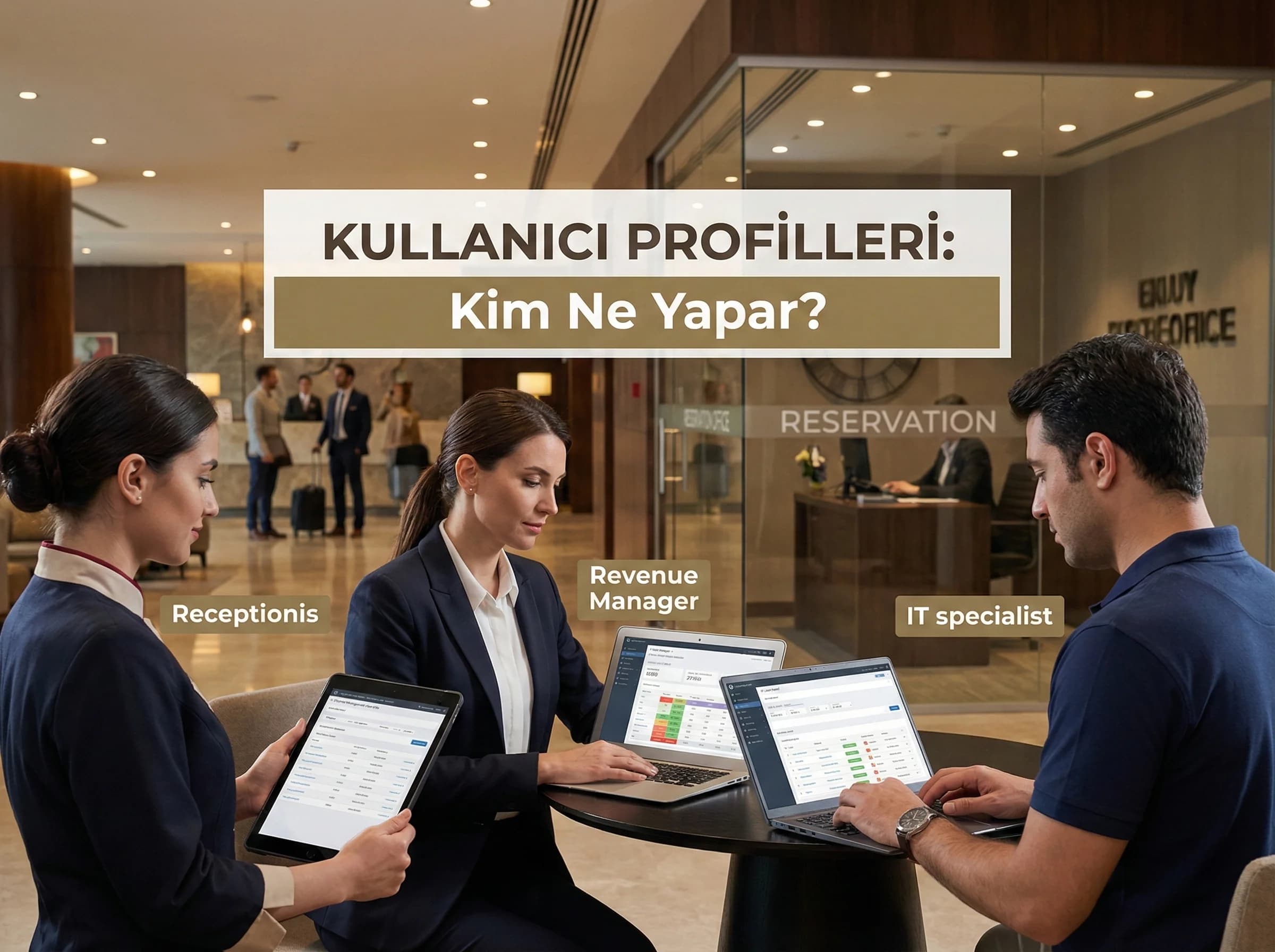 Kullanıcı profilleri ve rol hiyerarşisine geçişi destekleyen bölüm görseli
