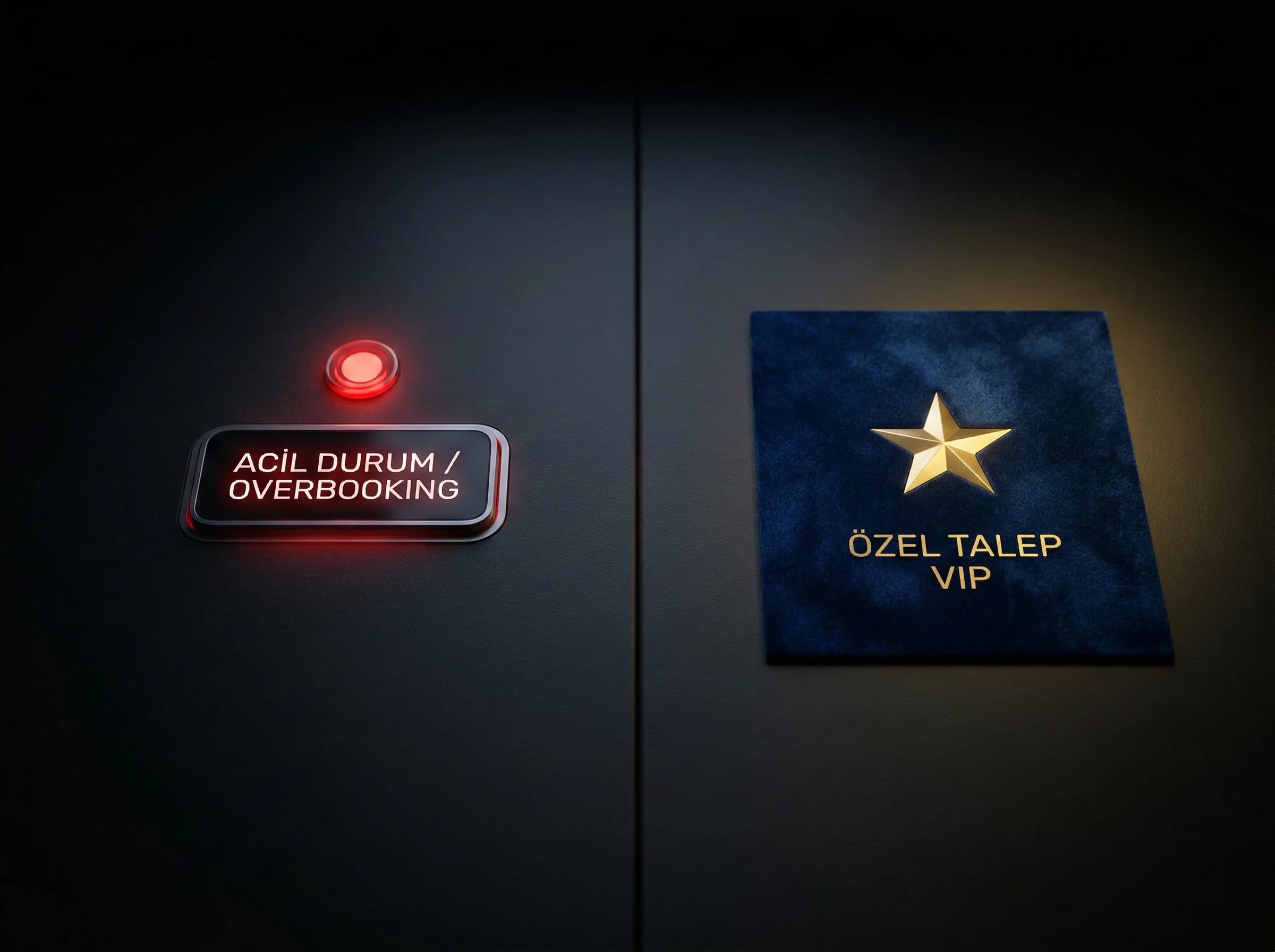 Overbooking ve VIP süreçlerini ayıran sade bölüm görseli