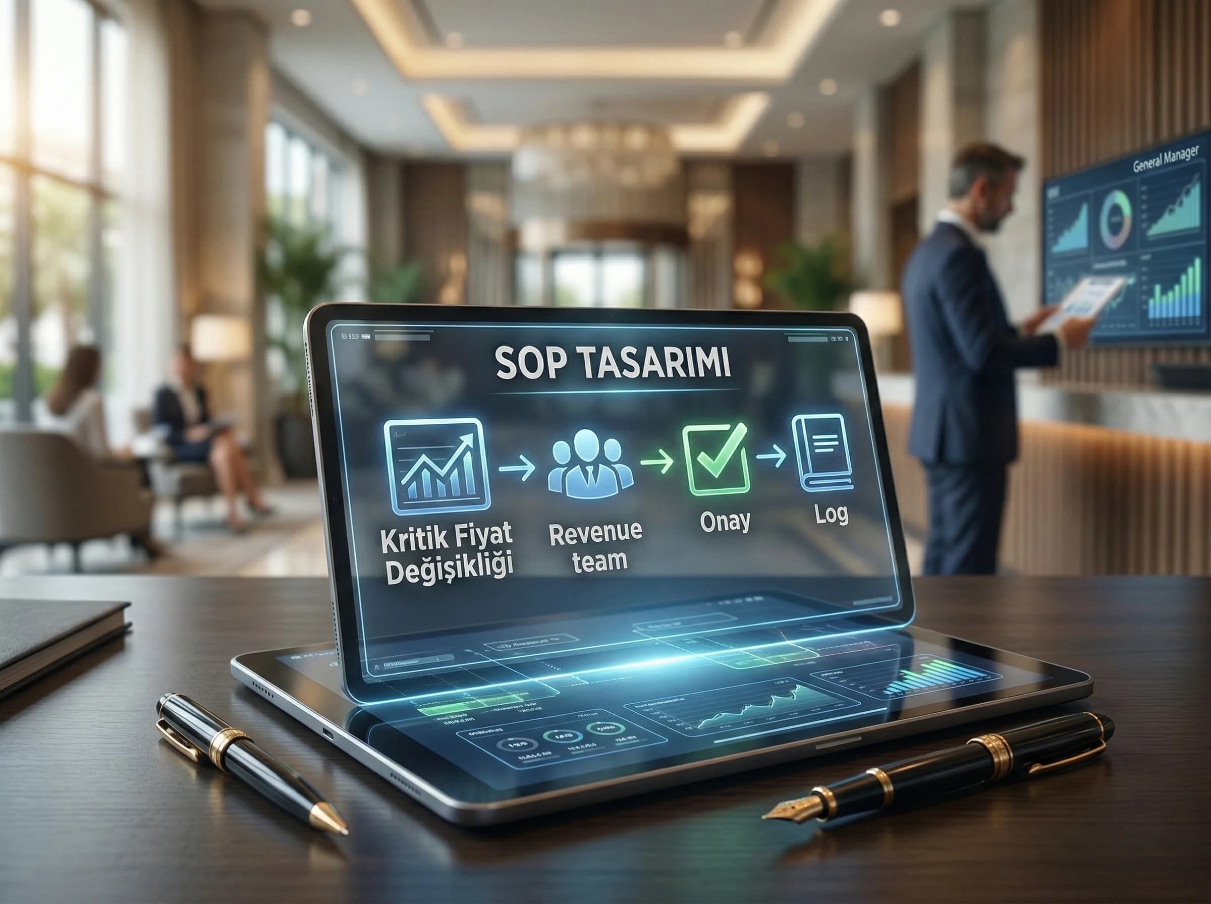 SOP oluşturma ve iş akışlarına geçişi destekleyen bölüm görseli