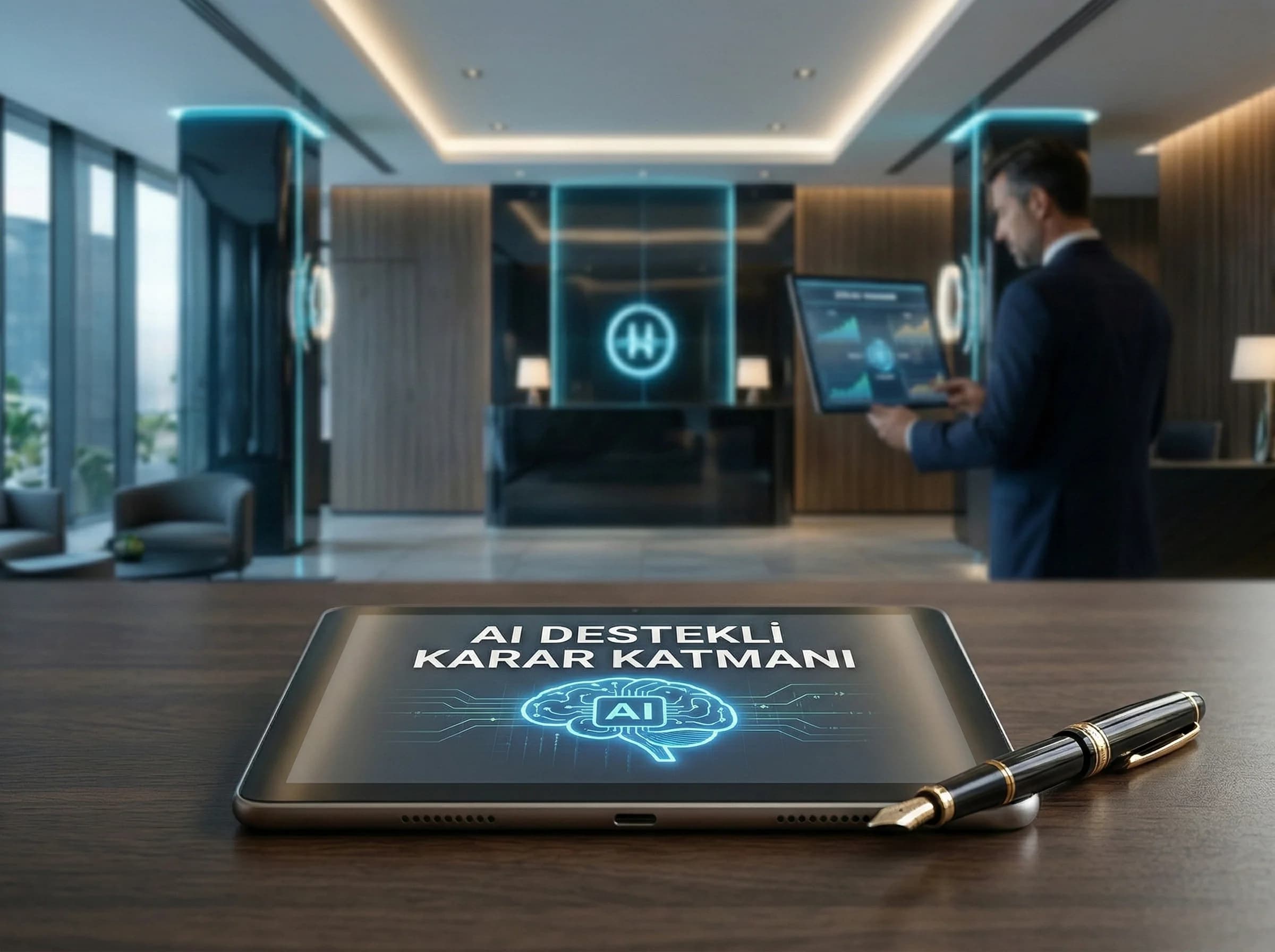 AI destekli kanal yönetimi kavram geçişi otel karar bağlamı