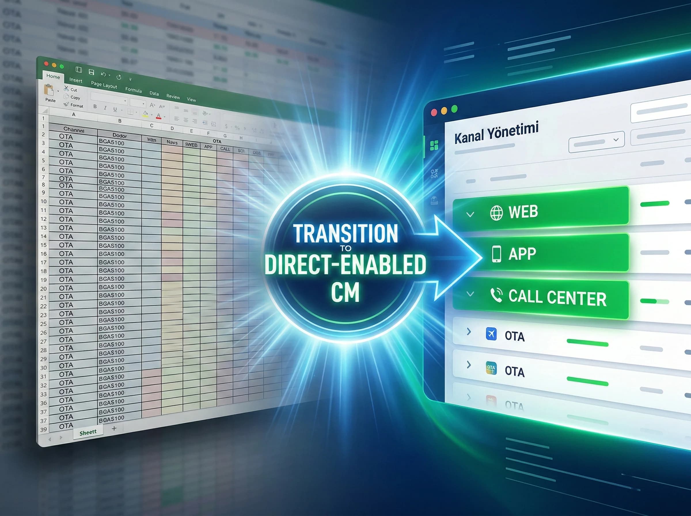 Channel manager üzerinden direct kurgusu bölüm geçişi otel bağlamı