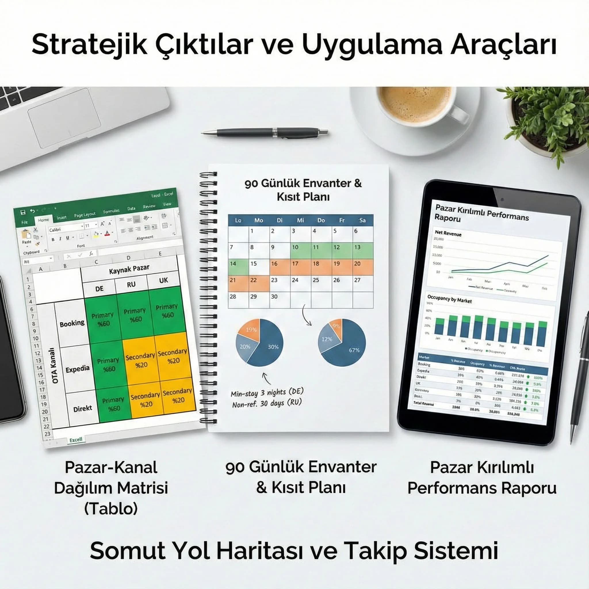 Pazar-kanaI matrisi ve envanter planı deliverable’larını gösteren proof kartı