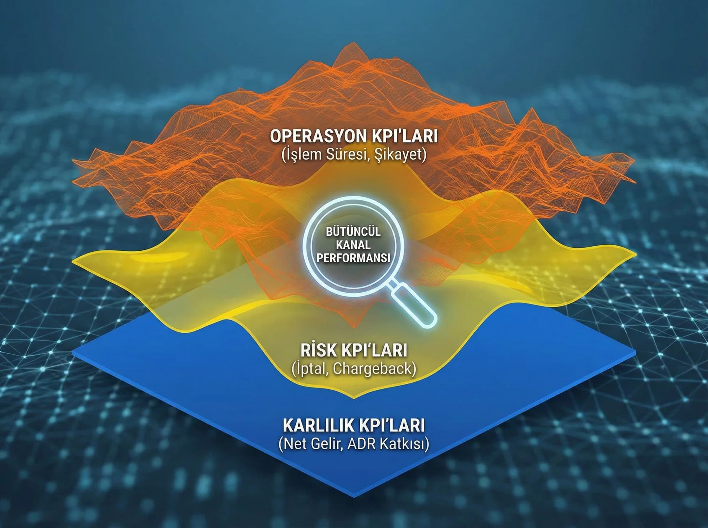 Kanal KPI setlerine geçişi destekleyen sade bölüm ayırıcı görsel