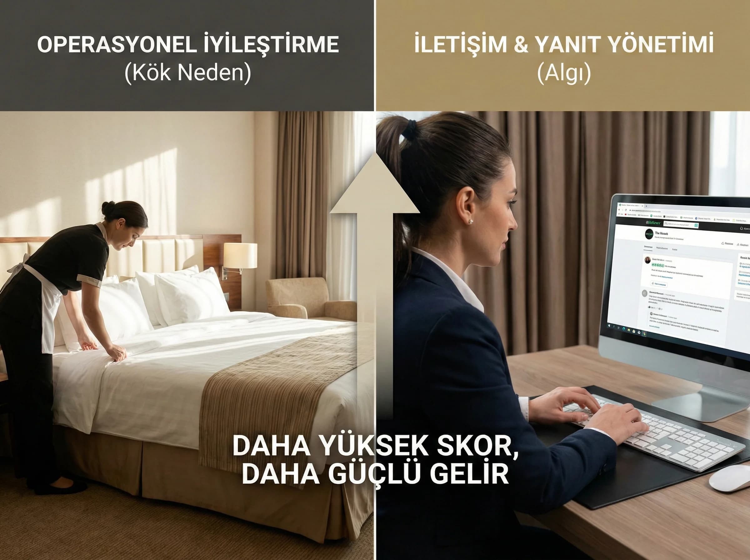 Skor iyileştirme aksiyon planı, operasyon ve iletişim adımlarını ayırma