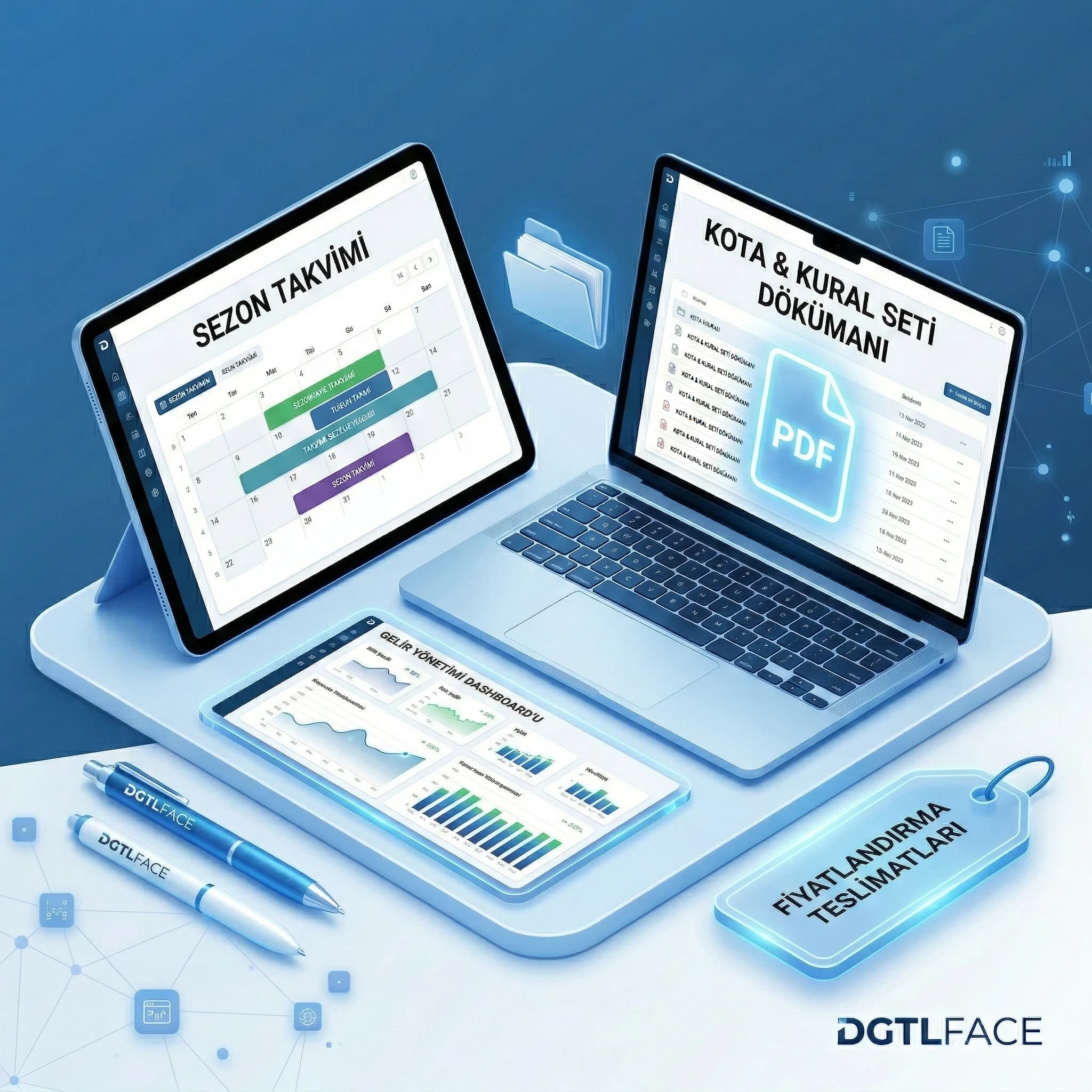 Fiyatlandırma ve kampanya teslimatları, takvim kural seti ve dashboard çıktıları
