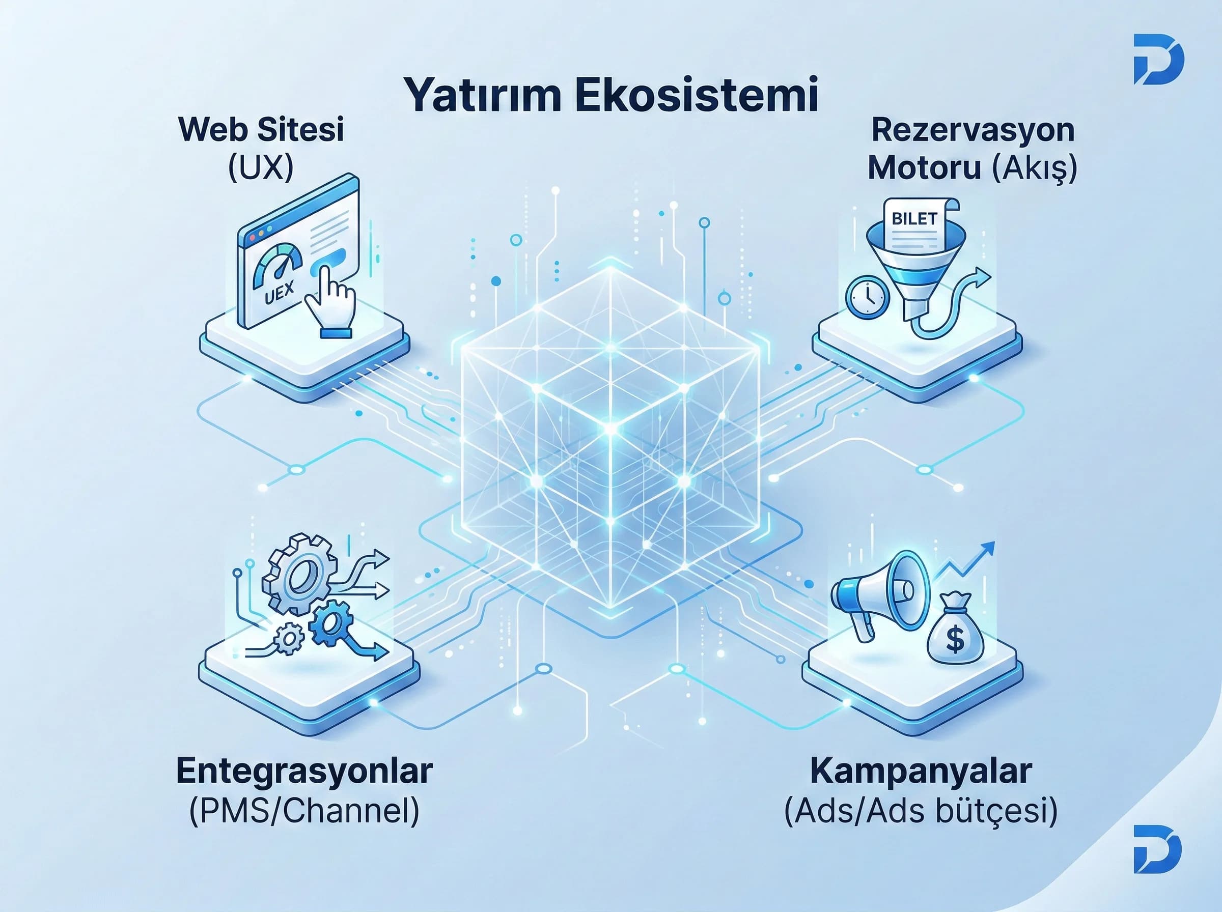 Yatırım kalemleri listesi, web motor entegrasyon reklam bütçesi ayrımı