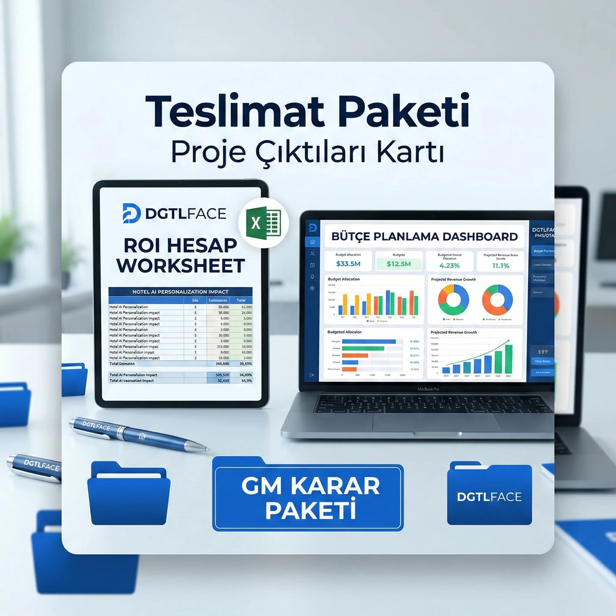 Segment teklif planı çıktıları, otelde kişiselleştirme projesi teslimatları
