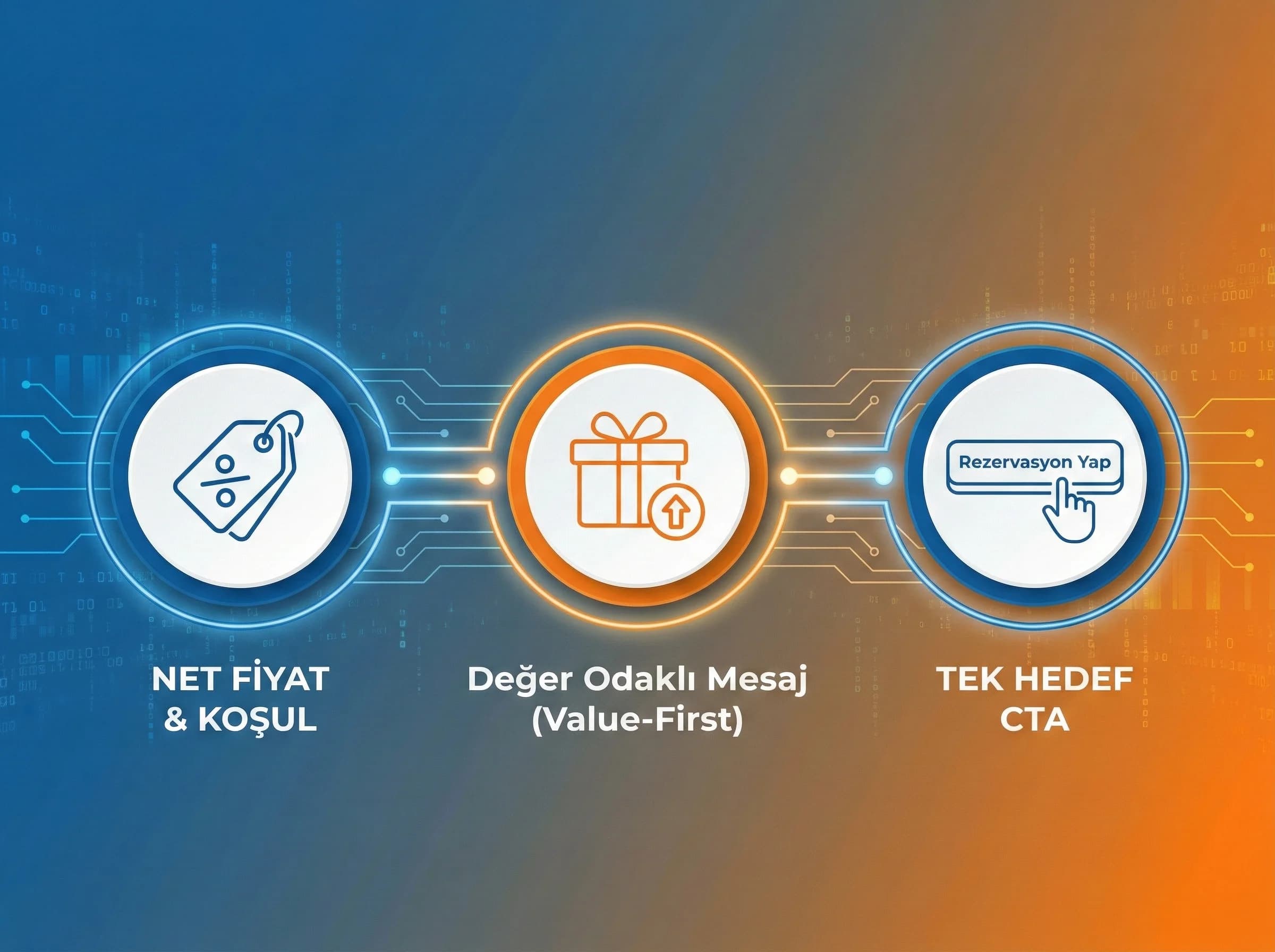 Fiyat mesaj CTA kurgusu, otel kampanya sayfasında dönüşüm odaklı yapı