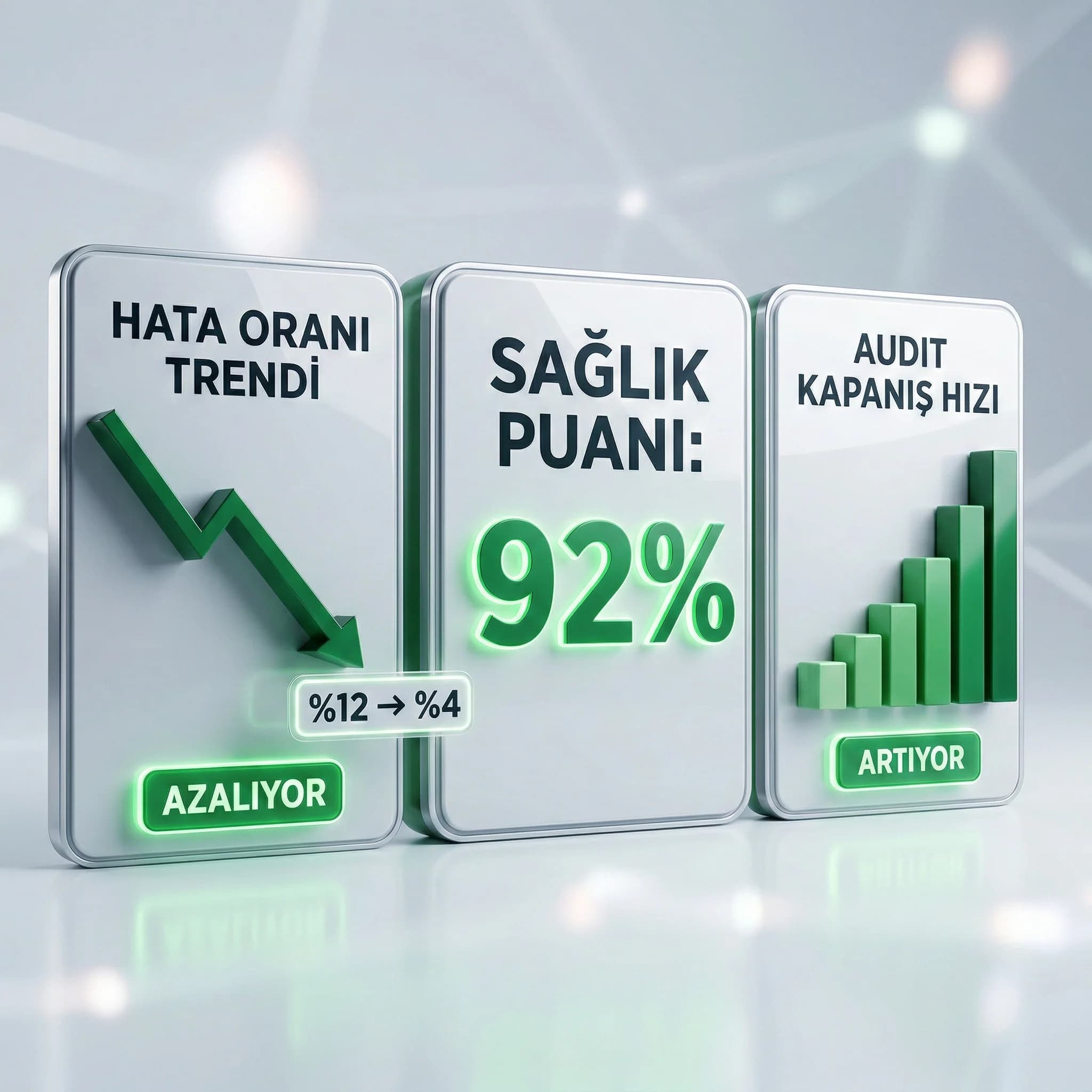 Örnekleme analiz aksiyon ve takip adımlarını gösteren rezervasyon audit diyagramı