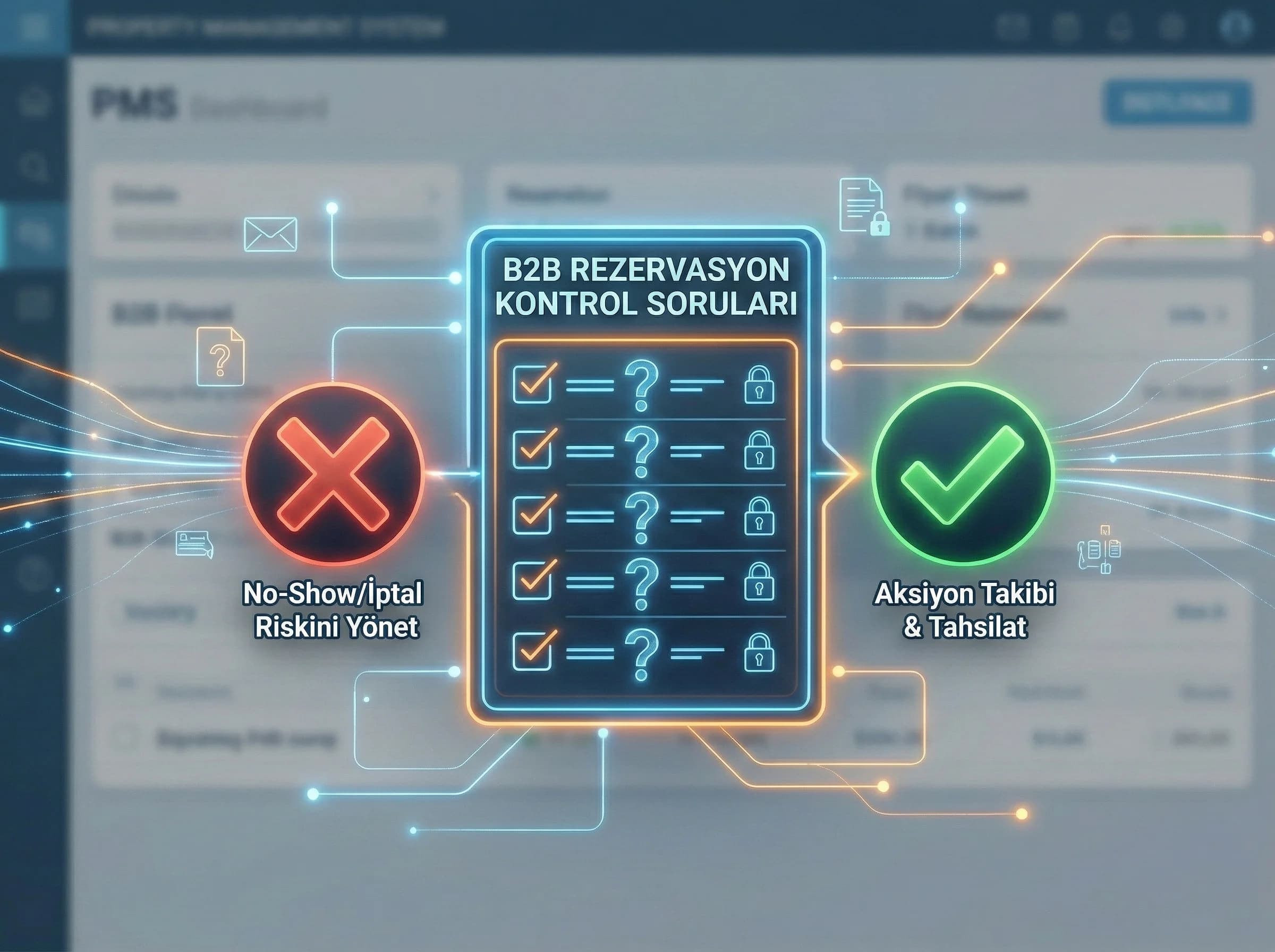 Checklist ve hızlı plan kutusuna geçiş yapan otel divider görseli