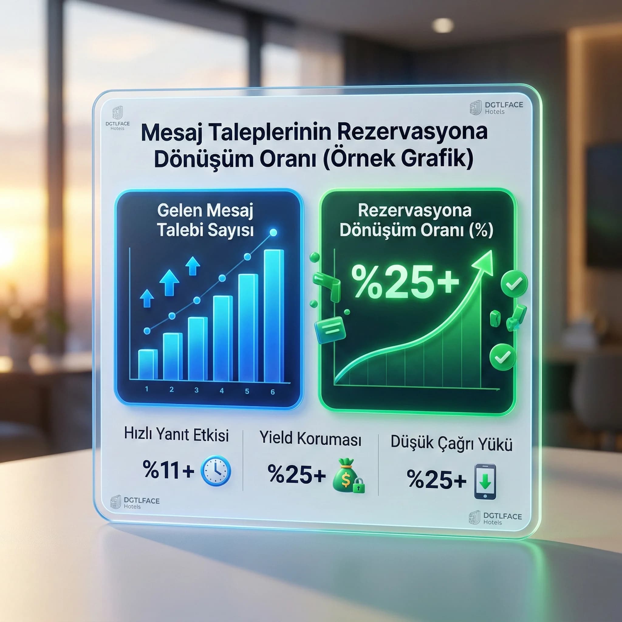 Flex-stay ve klasik rezervasyon akışını karşılaştıran otel diyagramı