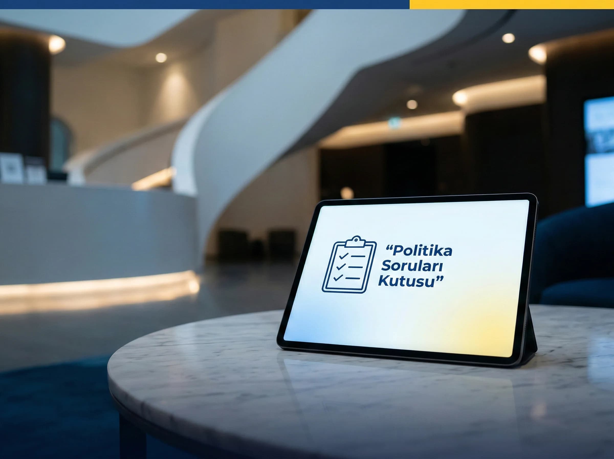 Oda seçimi politikası için sekiz soruyu özetleyen otel kartı