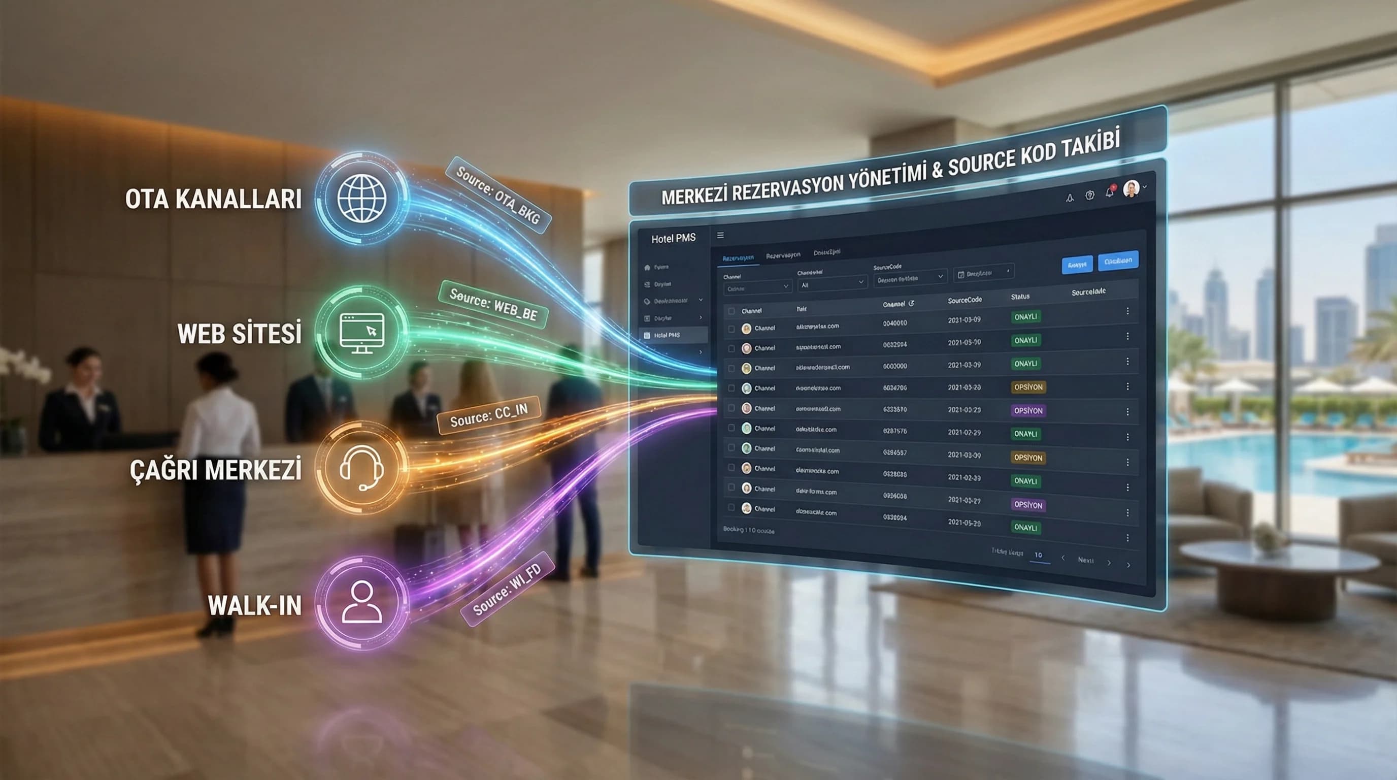 Çok Kanallı Rezervasyon Yönetimi: OTA, Web ve Çağrı Merkezini PMS’te Birleştirmek