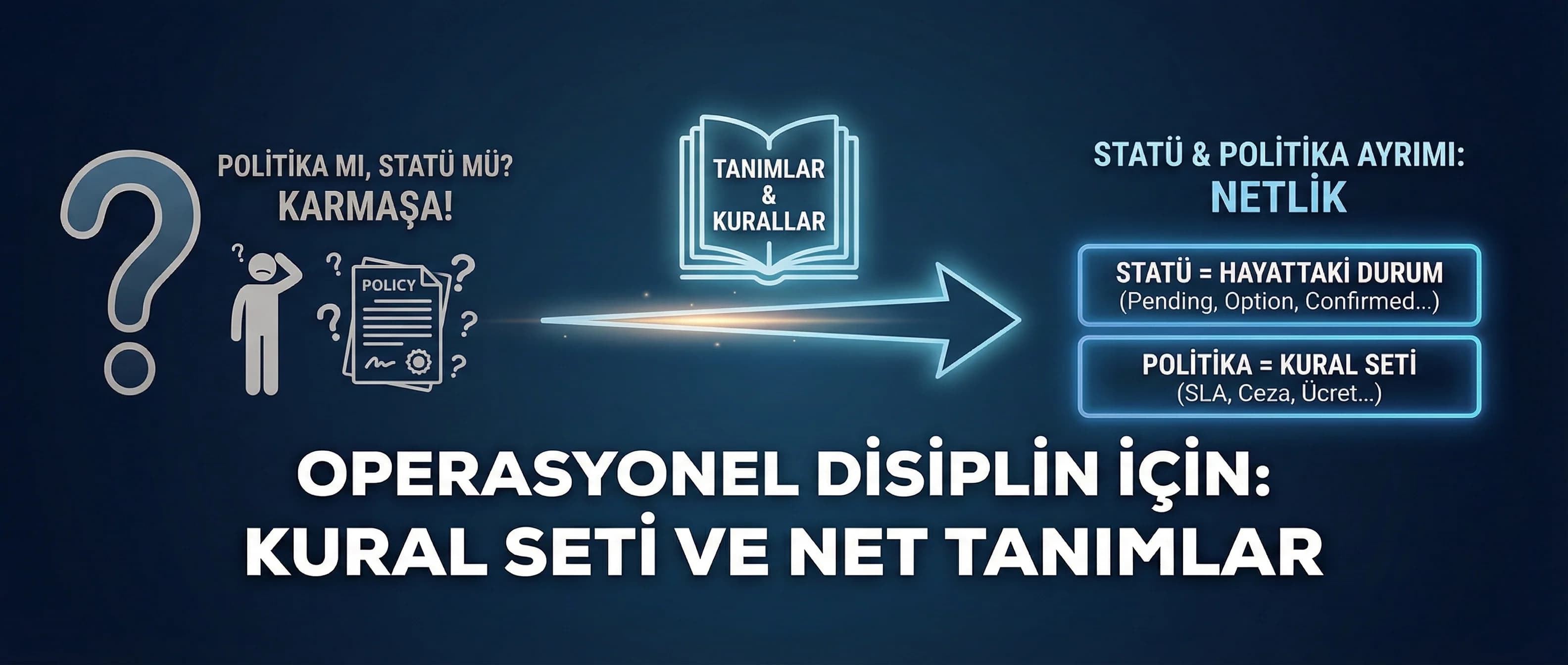 Statü sözlüğü ve politika ayrımına geçiş yapan otel süreç divider görseli