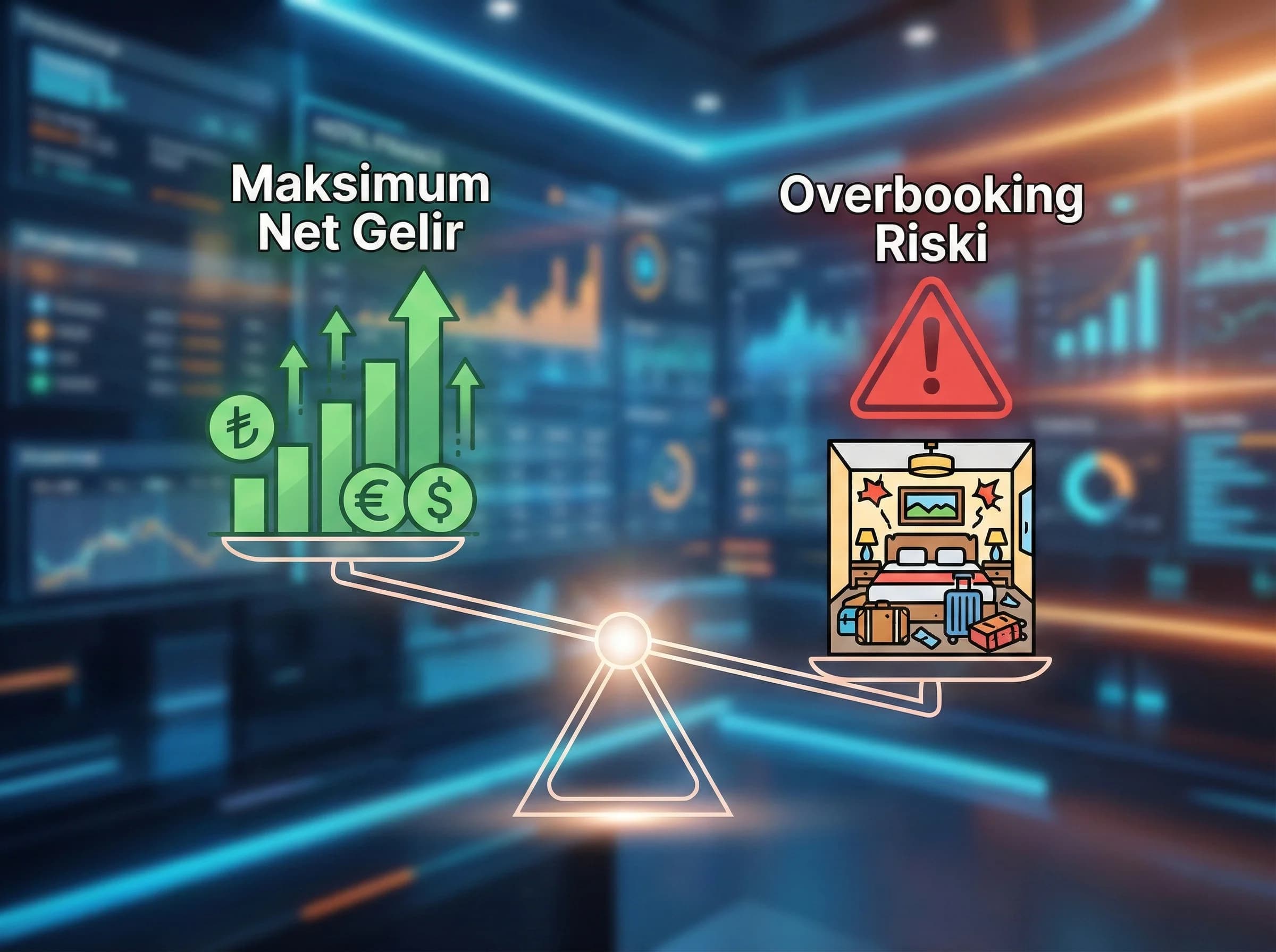 Allotment blok release ve free-sale döngüsünü gösteren otel diyagramı