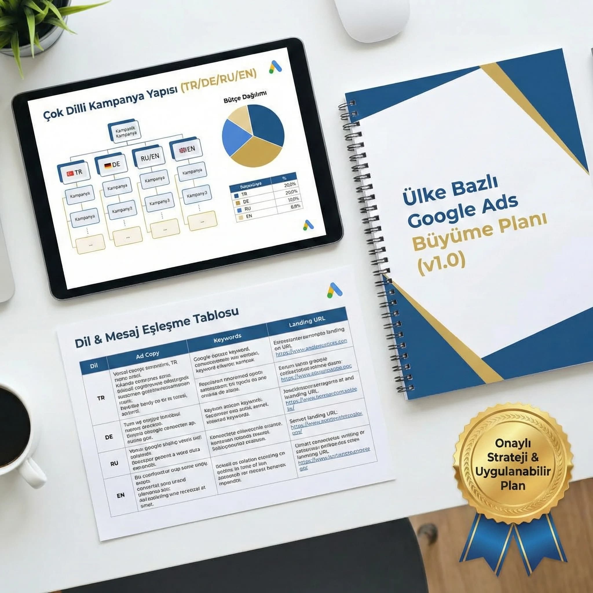 Ülke bazlı kampanya planı deliverables: isimlendirme mesaj seti landing call center