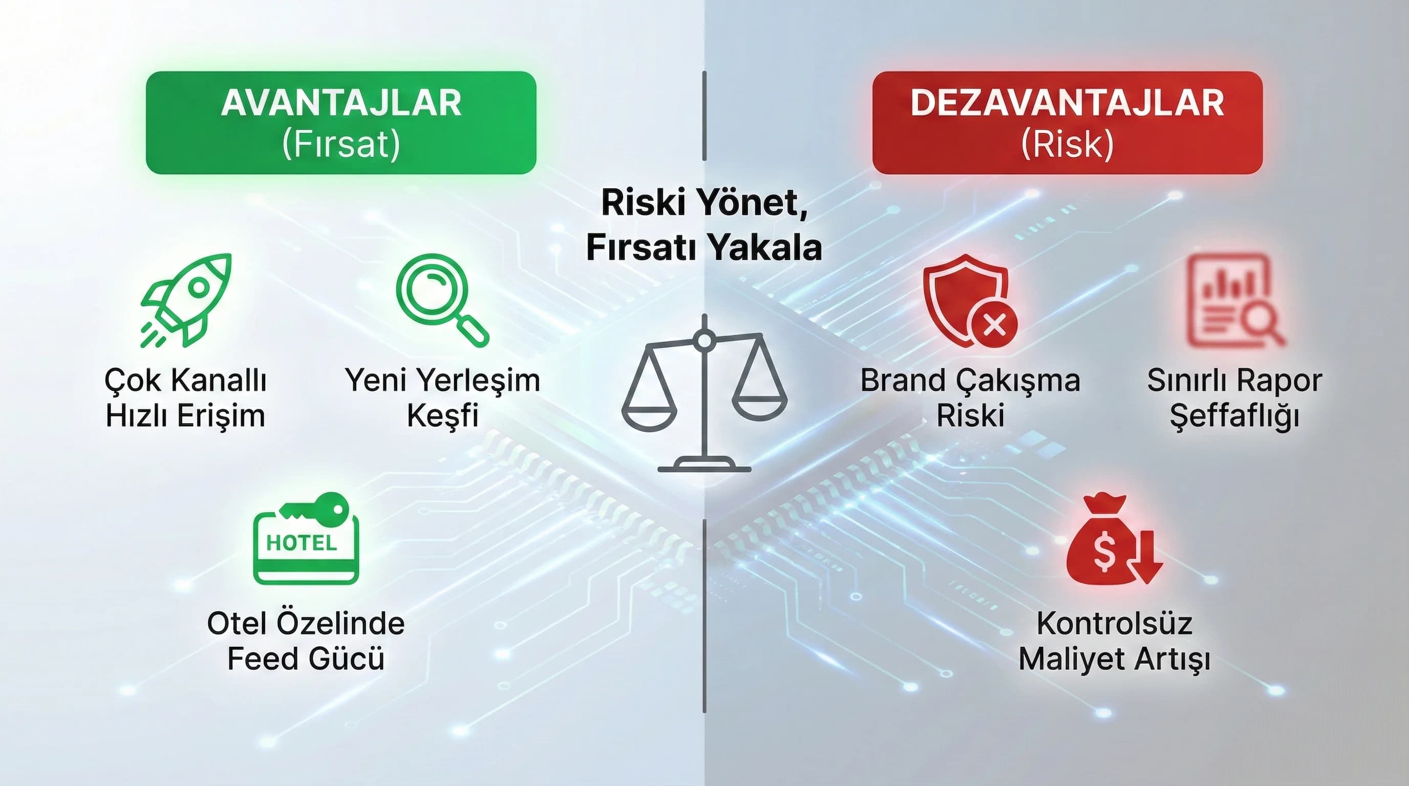 PMax avantaj dezavantaj karşılaştırması, otel reklam stratejisi bölüm görseli