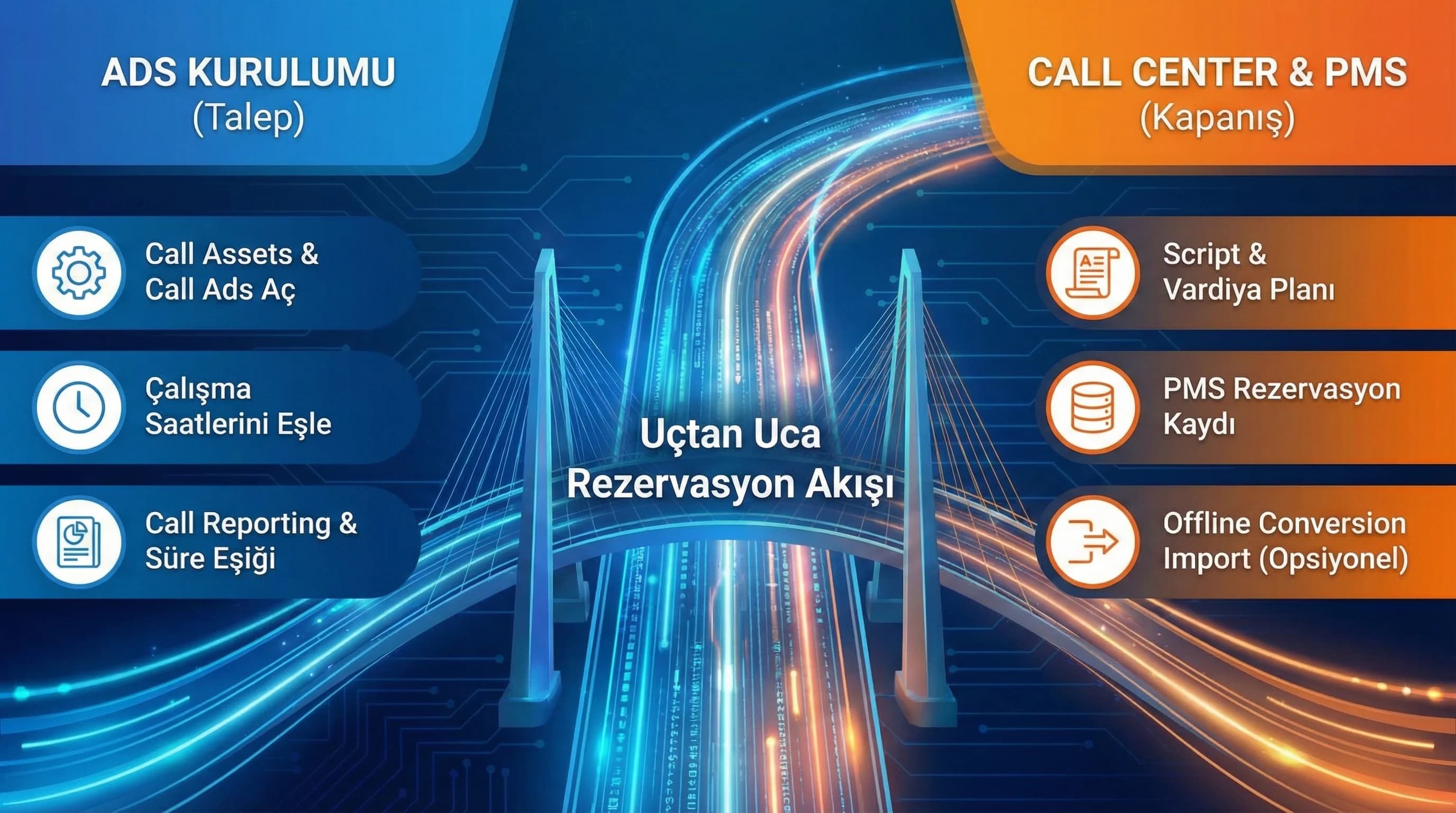 Call center entegrasyonu adımları, otel dönüşüm optimizasyonu bölüm ayırıcı görseli