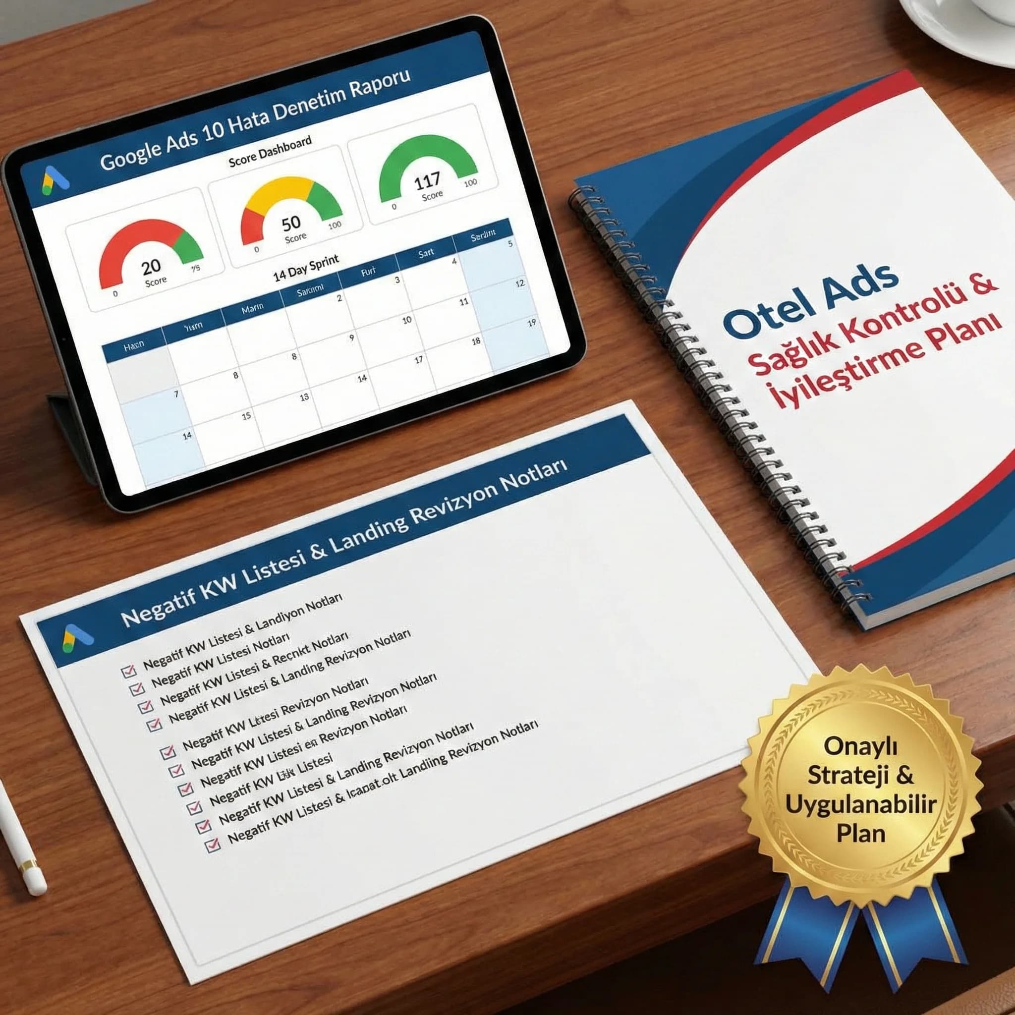 Sağlık kontrol deliverables kartı: checklist sprint planı rapor ve aksiyon çıktıları