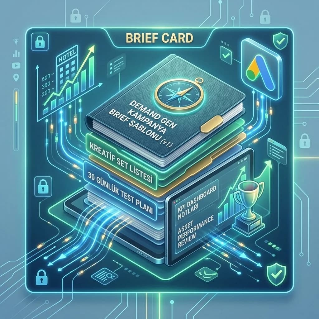 Demand Gen deliverables: kampanya brief, kreatif set, test planı çıktıları