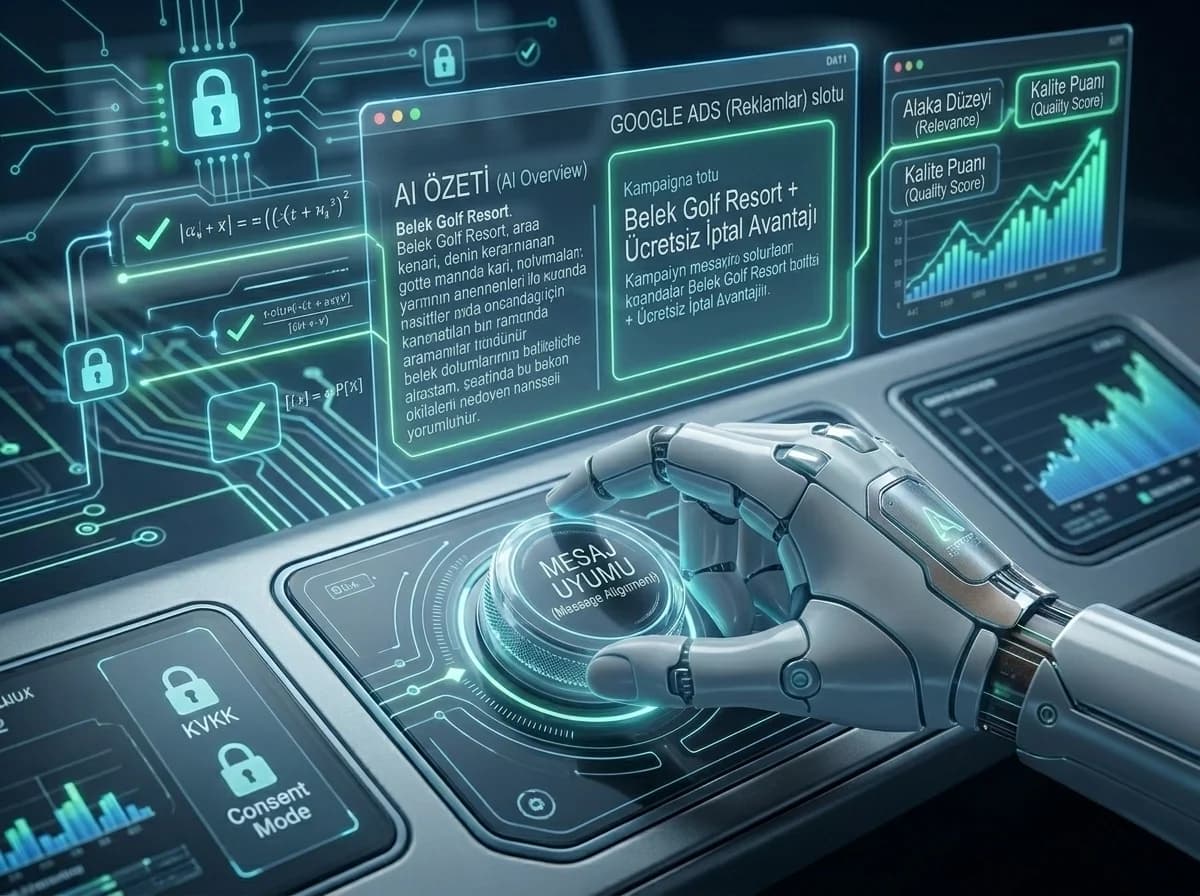 Ads yerleşimi ve mesaj uyumu, SGE döneminde otel stratejisi görseli