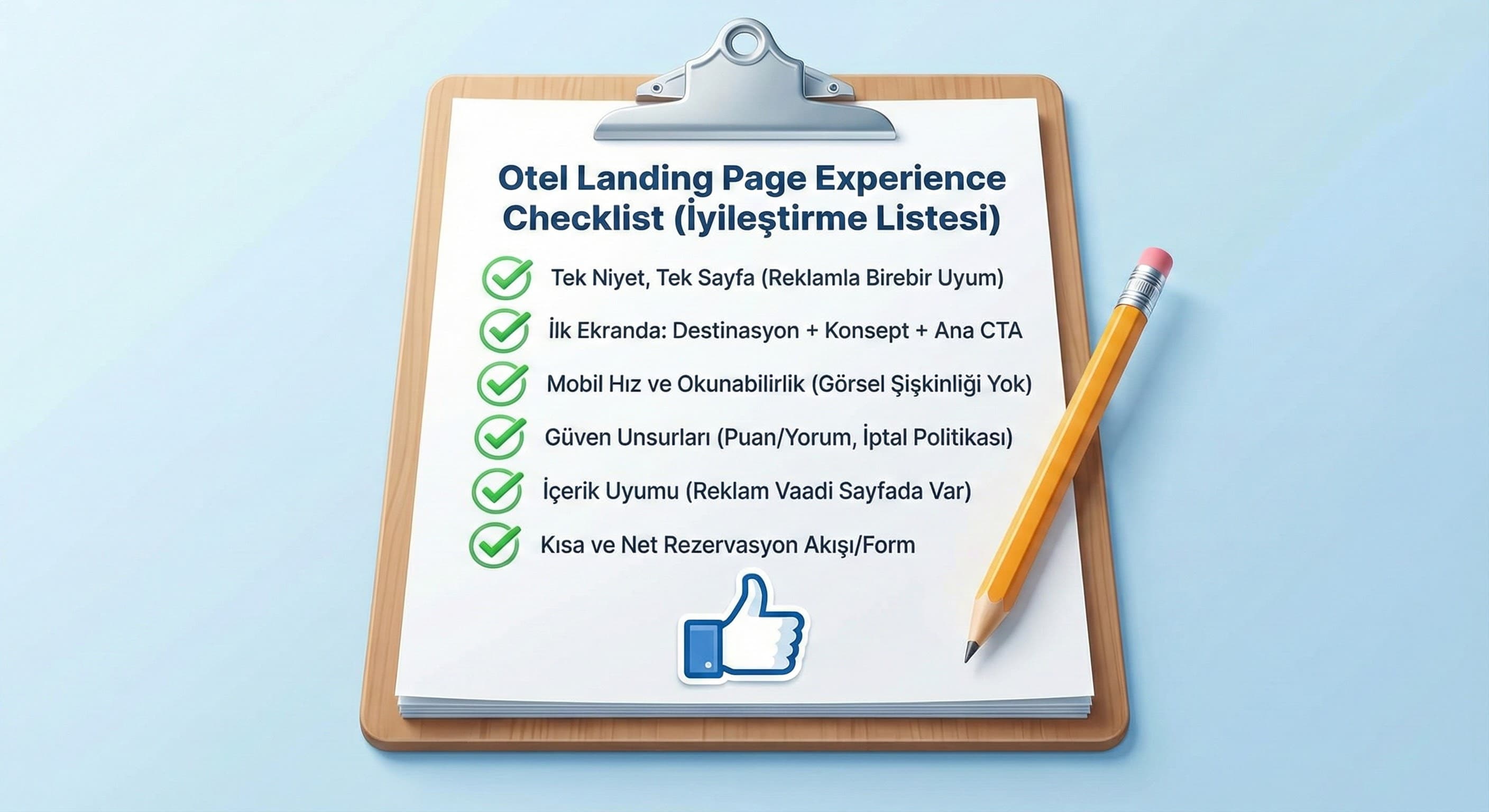 Otel landing’inde “LP experience”i yükselten 6 kural