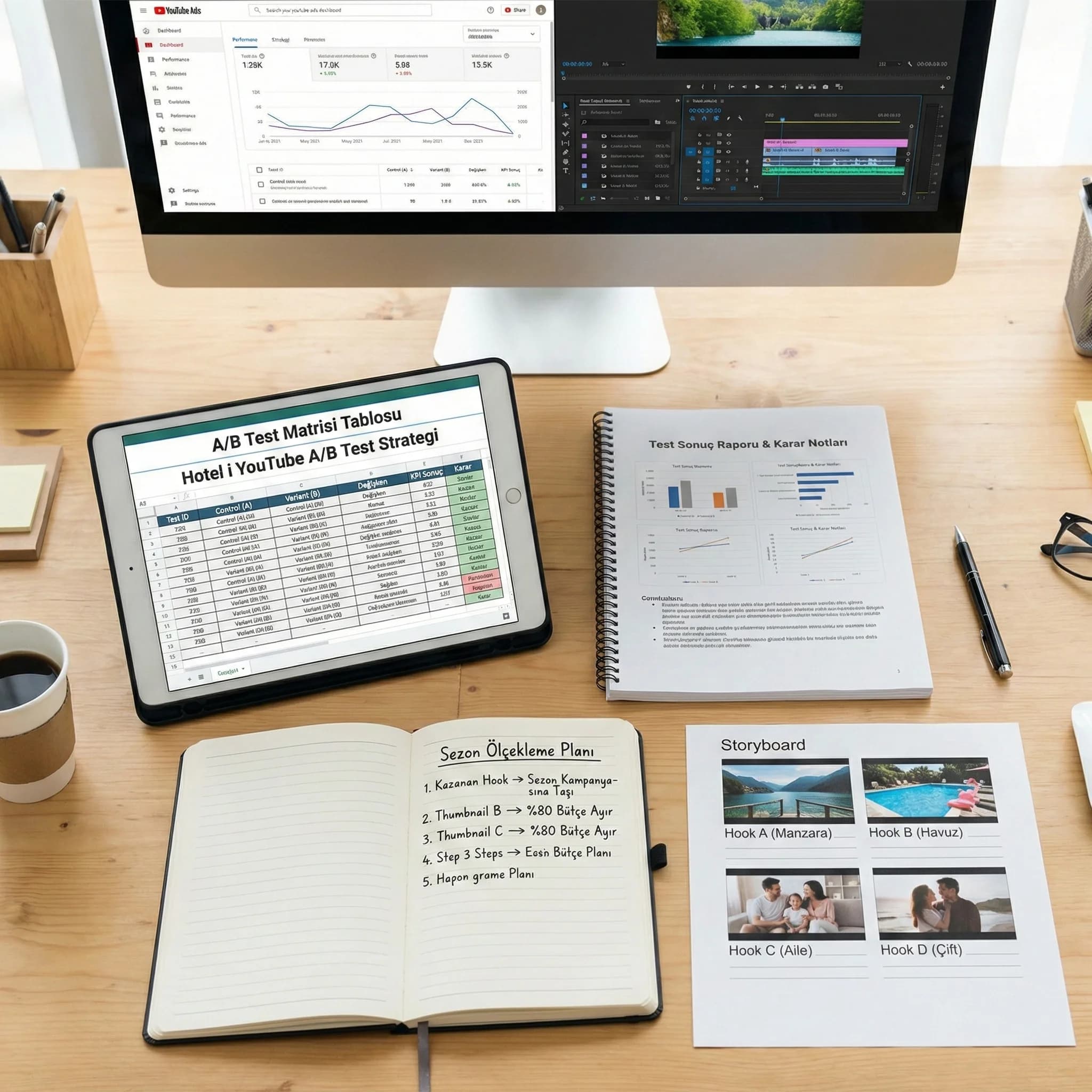 Test deliverables: hipotez listesi, matris, sonuç tablosu, ölçekleme planı