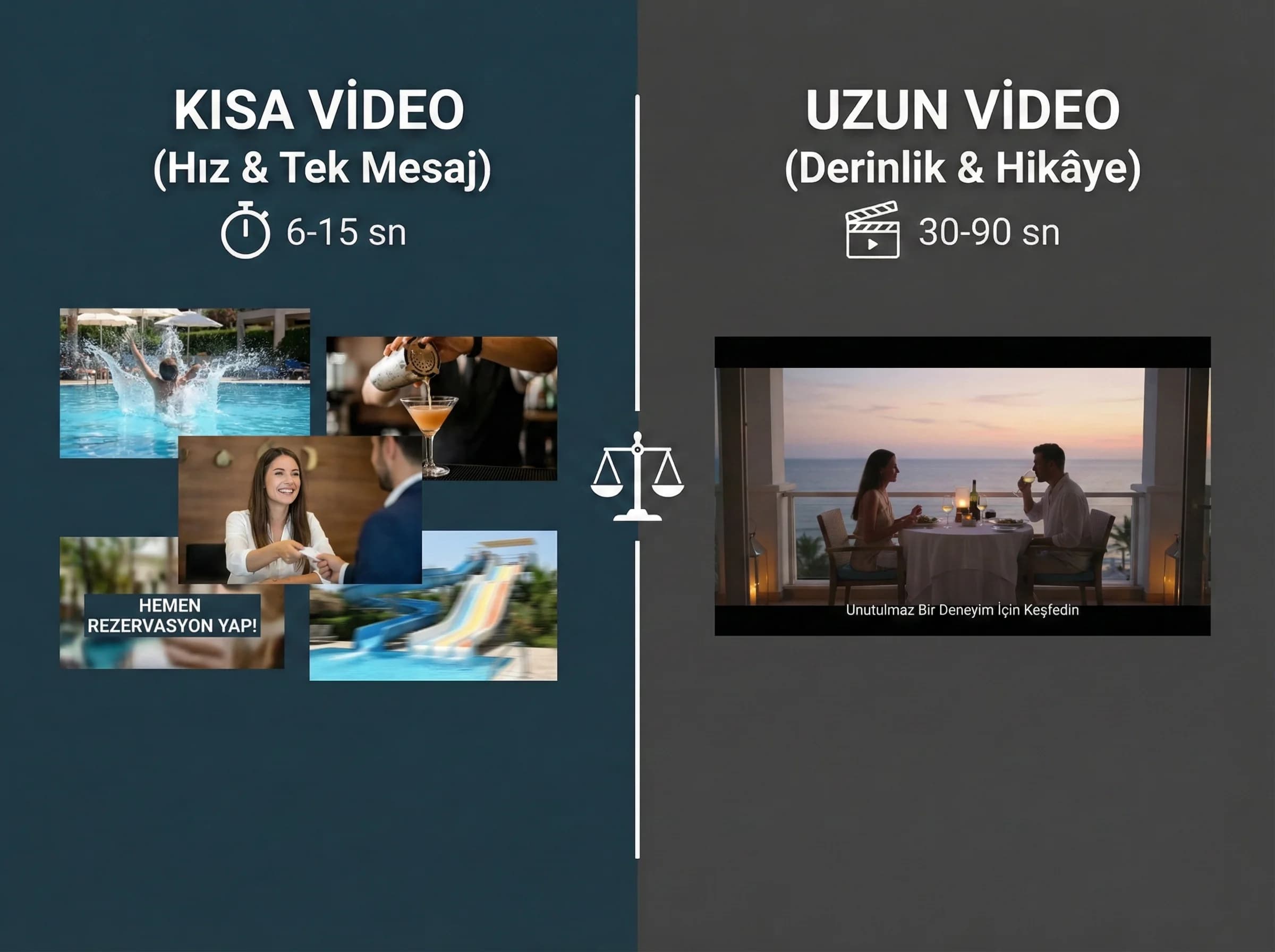 Kısa ve uzun video farklarına geçiş görseli