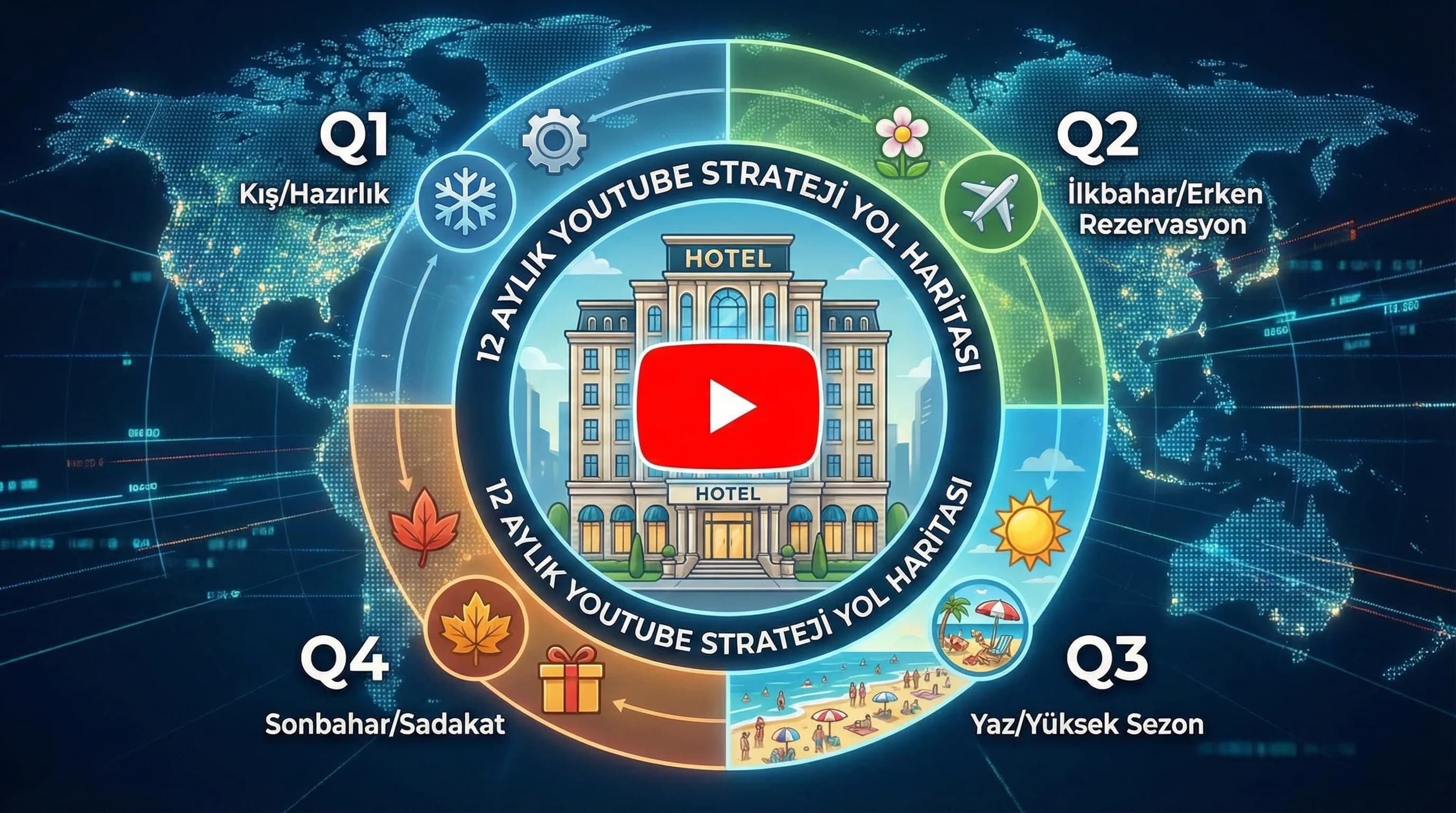 Oteller İçin 12 Aylık YouTube Strateji Yol Haritası