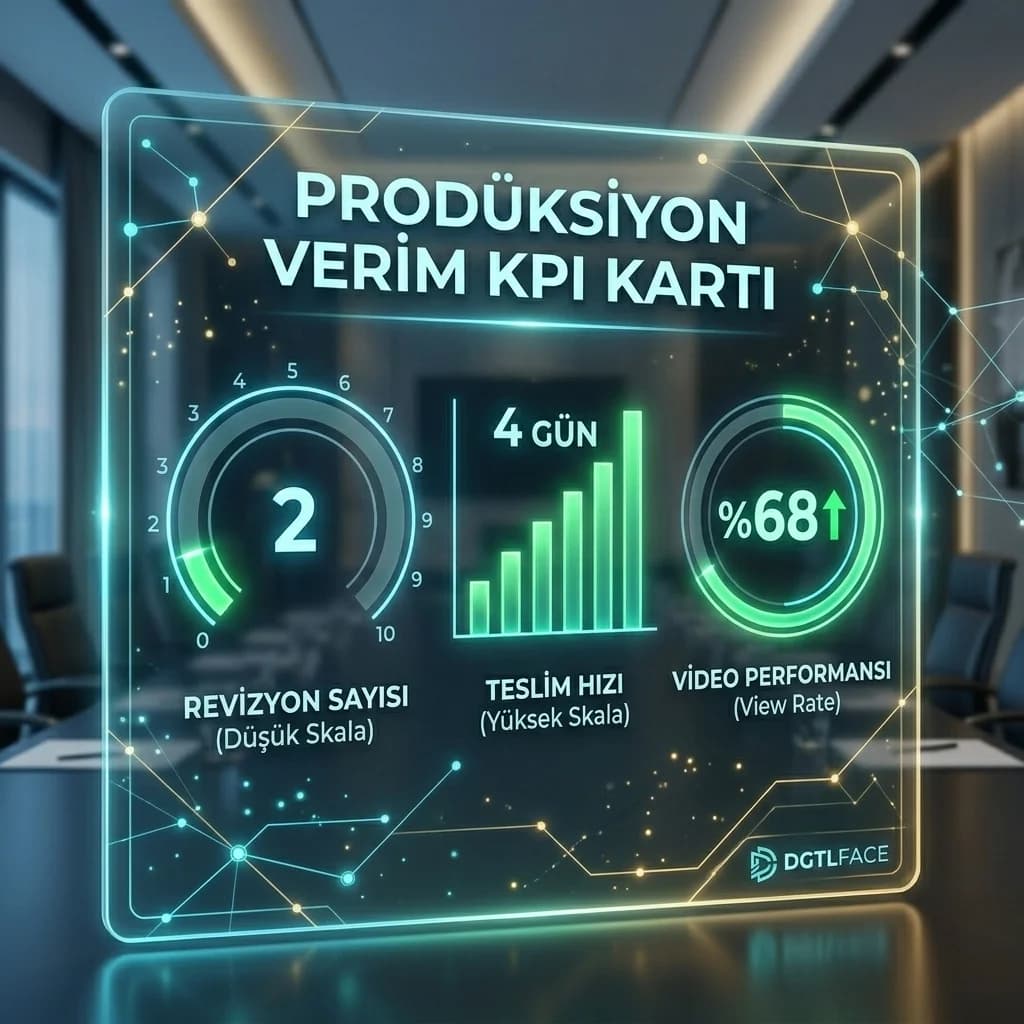 Prodüksiyon verim KPI kartı