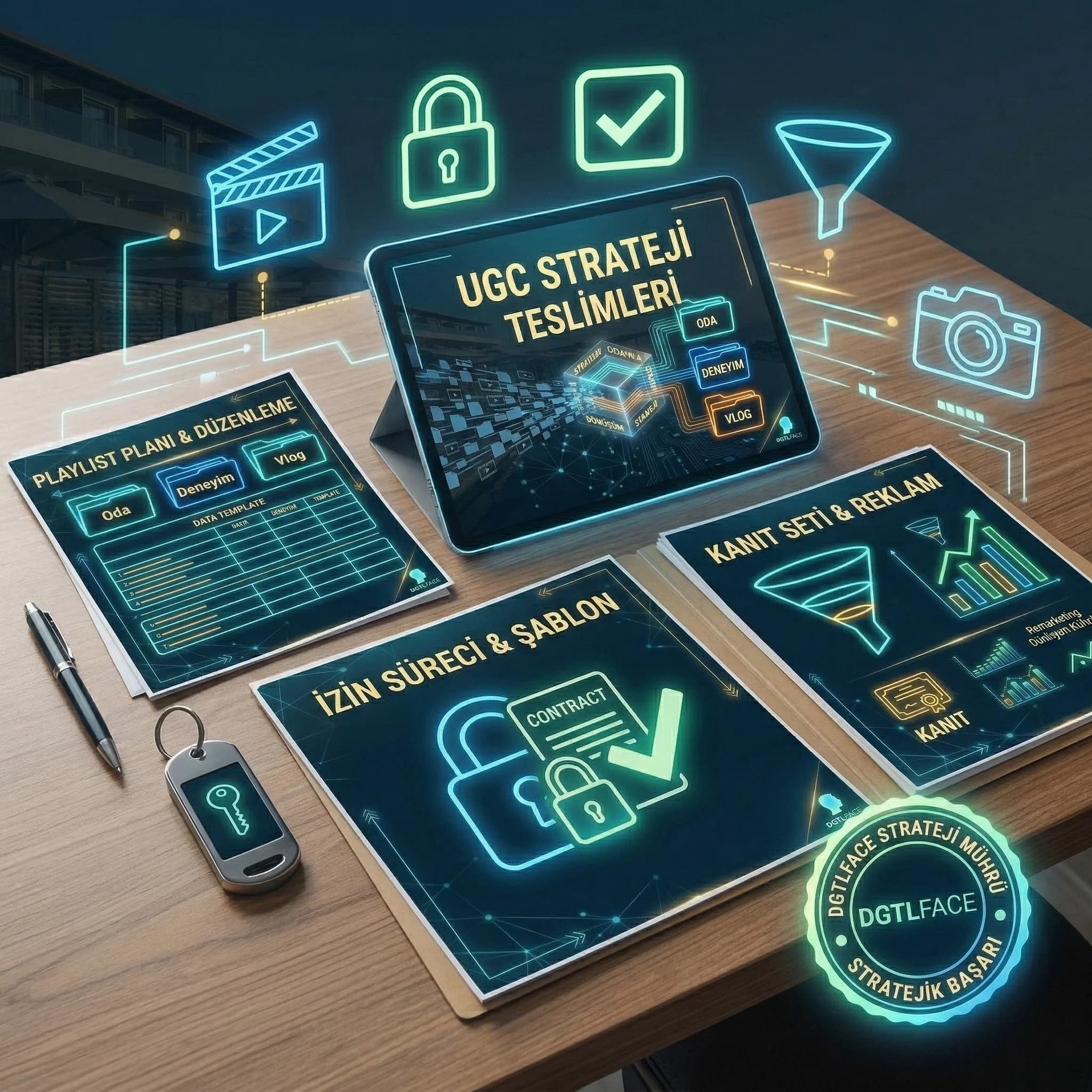 UGC deliverables: playlist planı + izin süreci + kanıt seti