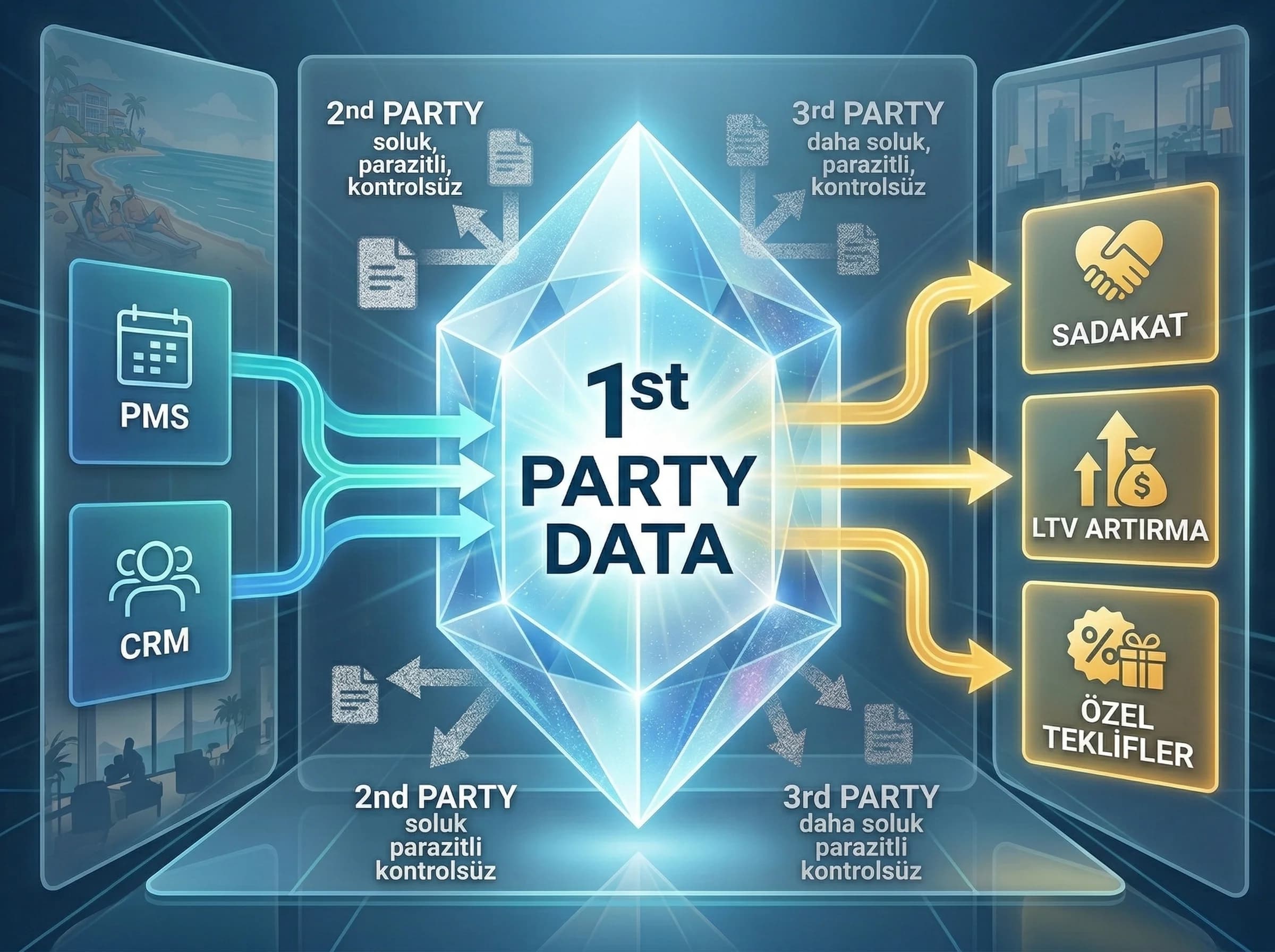1st party data ve otel veri kaynaklarını ayıran bölüm görseli