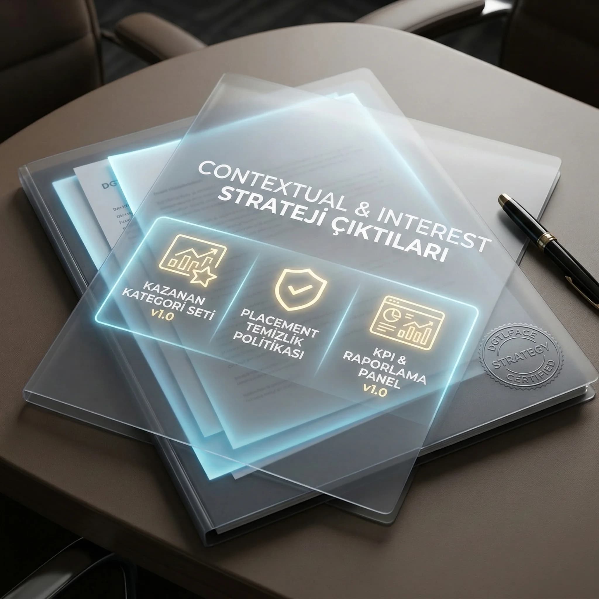 Kazanan kategori seti, placement temizliği ve rapor çıktılarıyla proof kartı