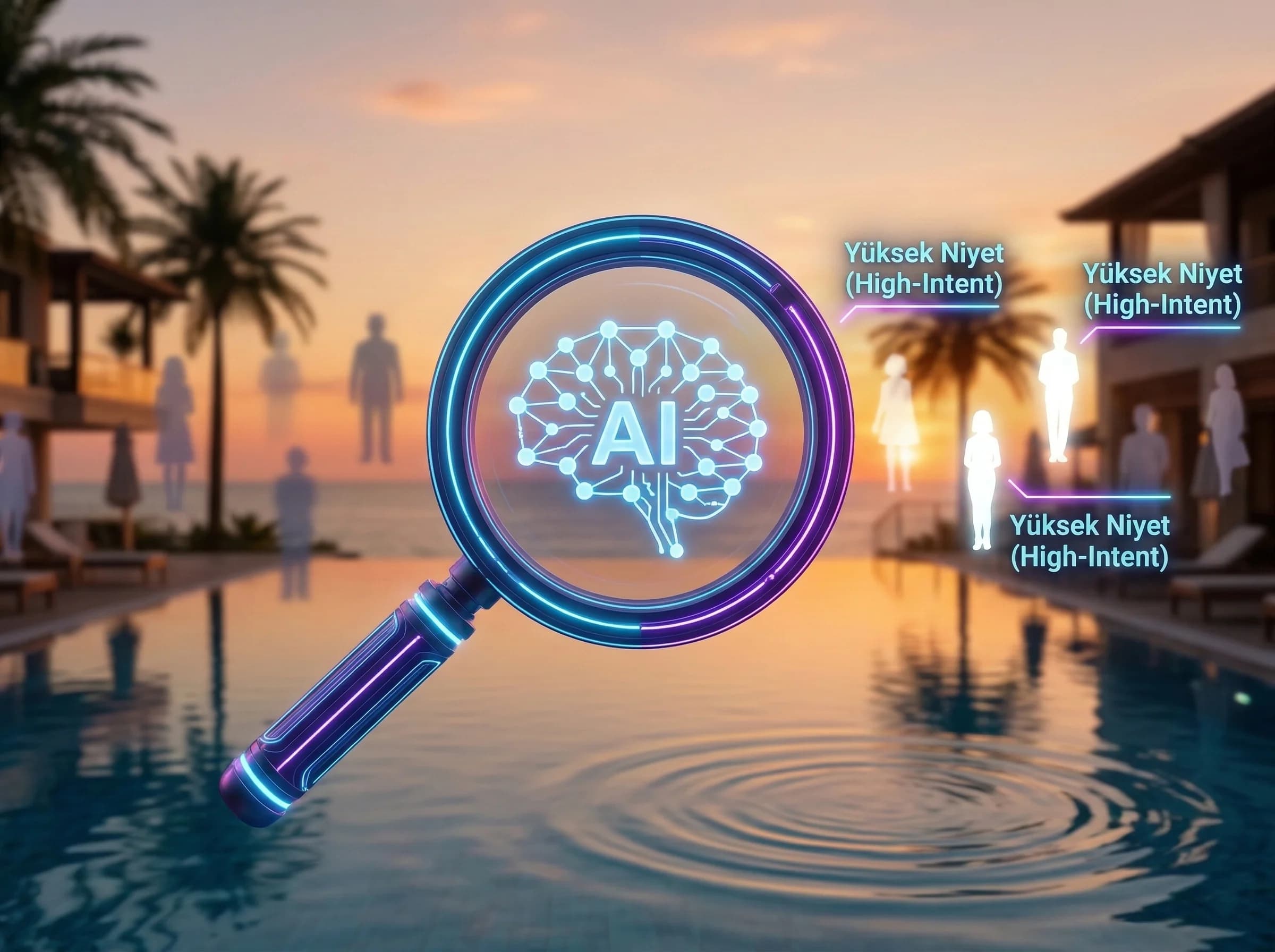 GA4 predictive audiences kavramını ve otel use-case’lerini ayıran bölüm görseli