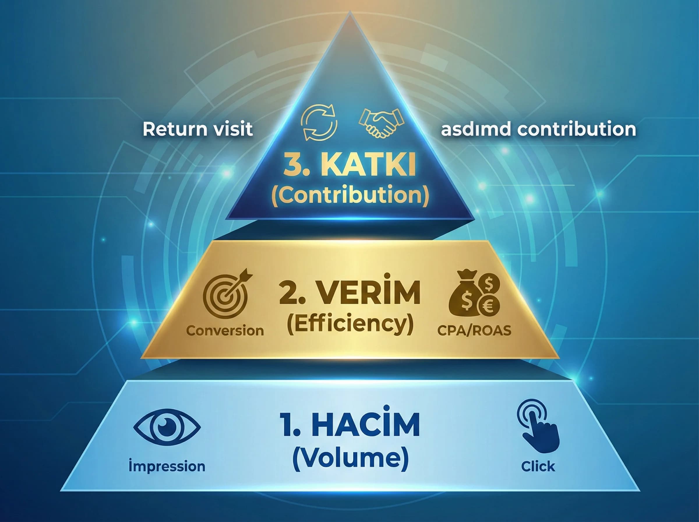 Remarketing KPI setini ve ölçüm mantığını ayıran otel bölüm görseli