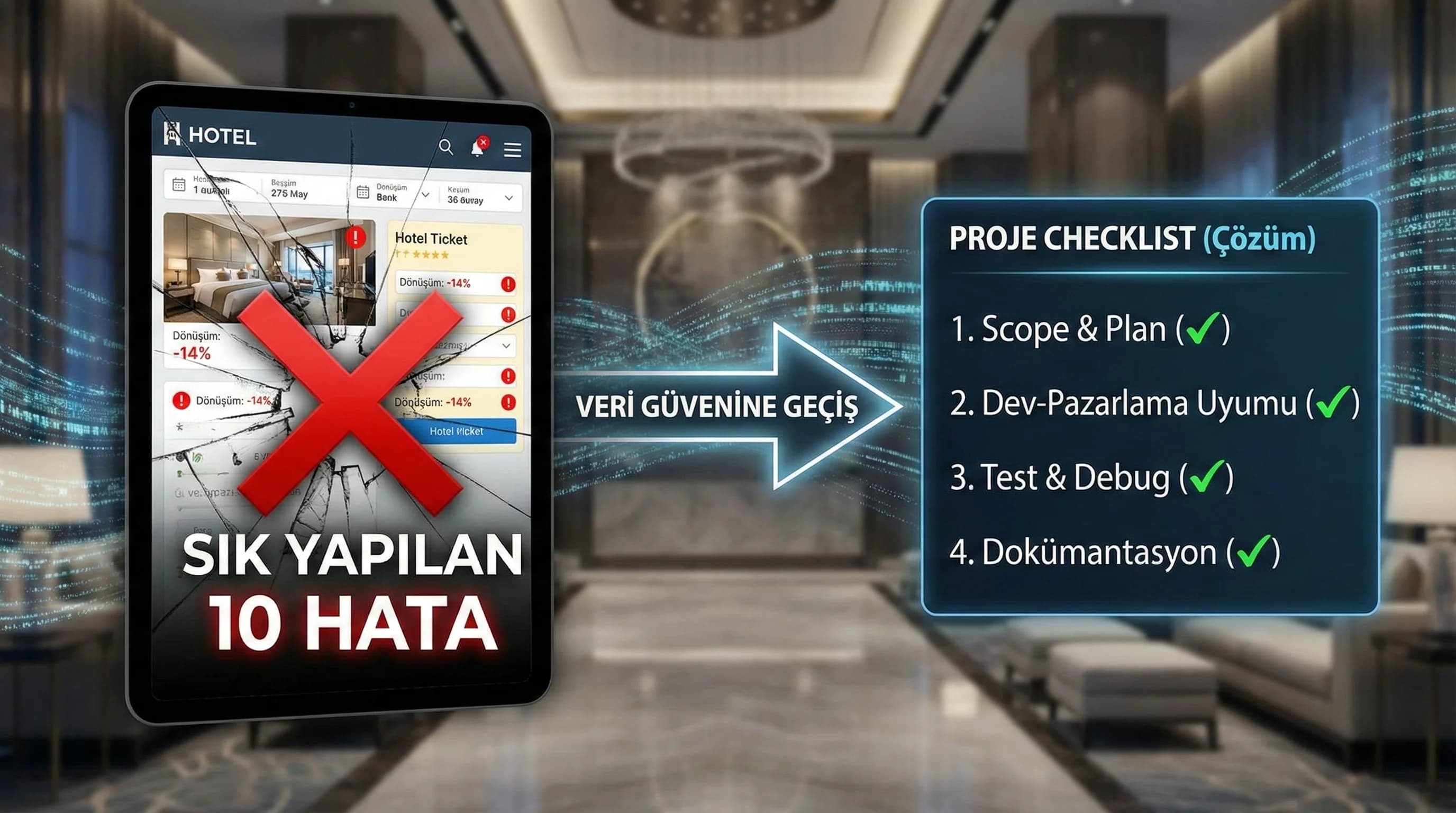 Otel Dönüşüm Takibi Projelerinde En Sık Yapılan Hatalar ve Çözümleri