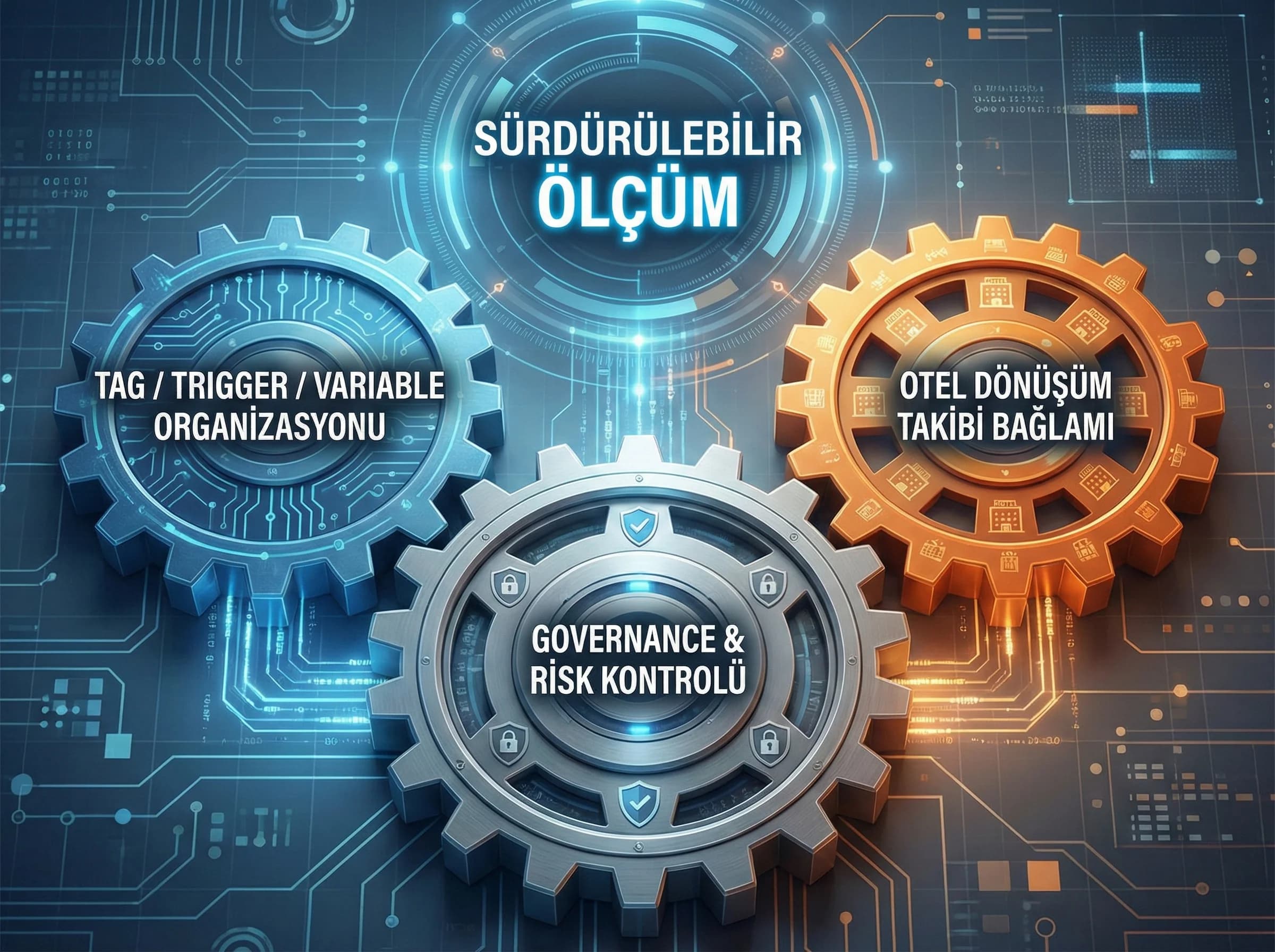 Tag trigger variable organizasyonunu ayıran otel dönüşüm takibi bağlamı