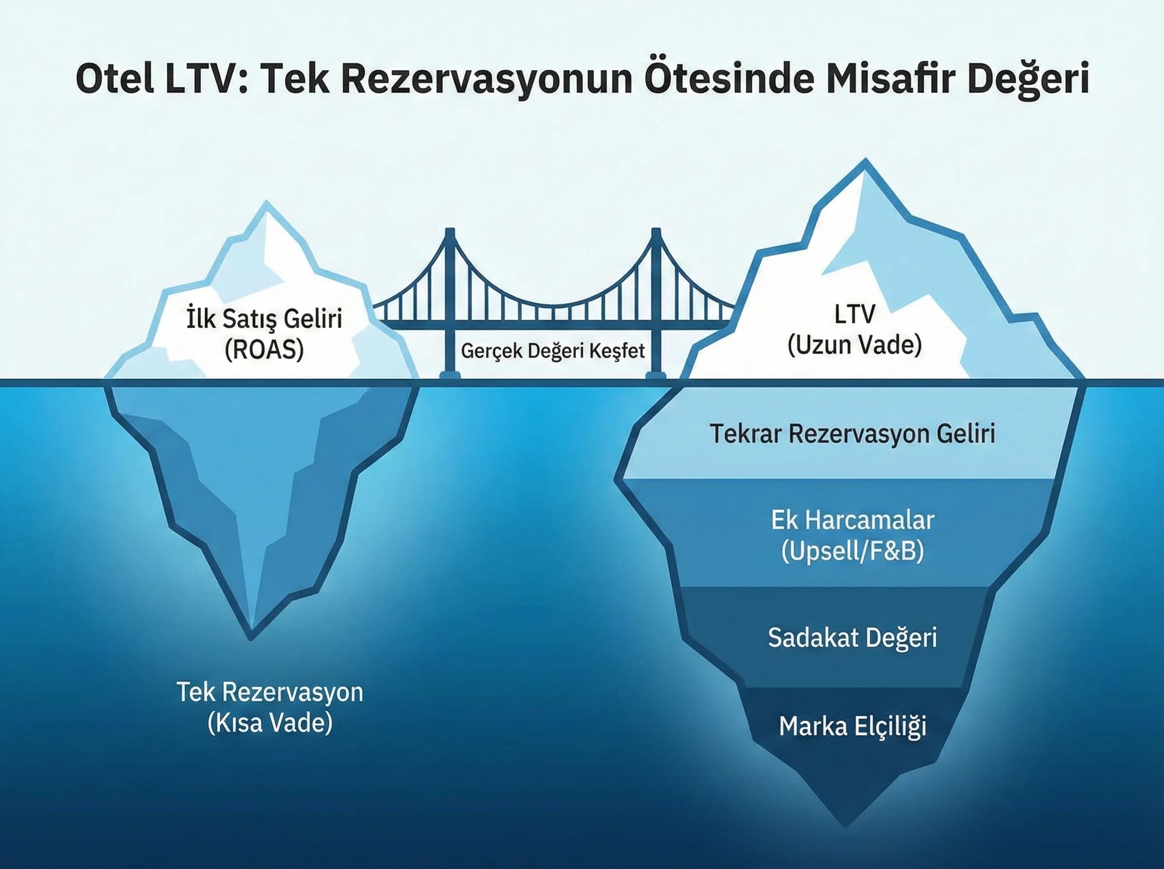 A/B test temeli, otel reklamlarında değişken etkisini izole eder