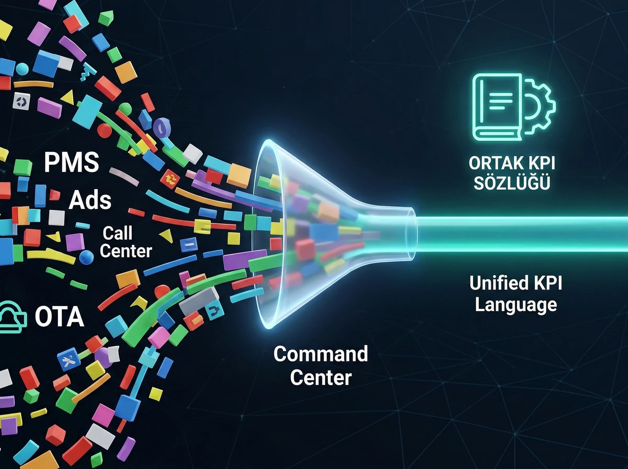 Komuta merkezi yaklaşımı, otelde gelir ve reklam KPI’larını aynı dilde birleştirir