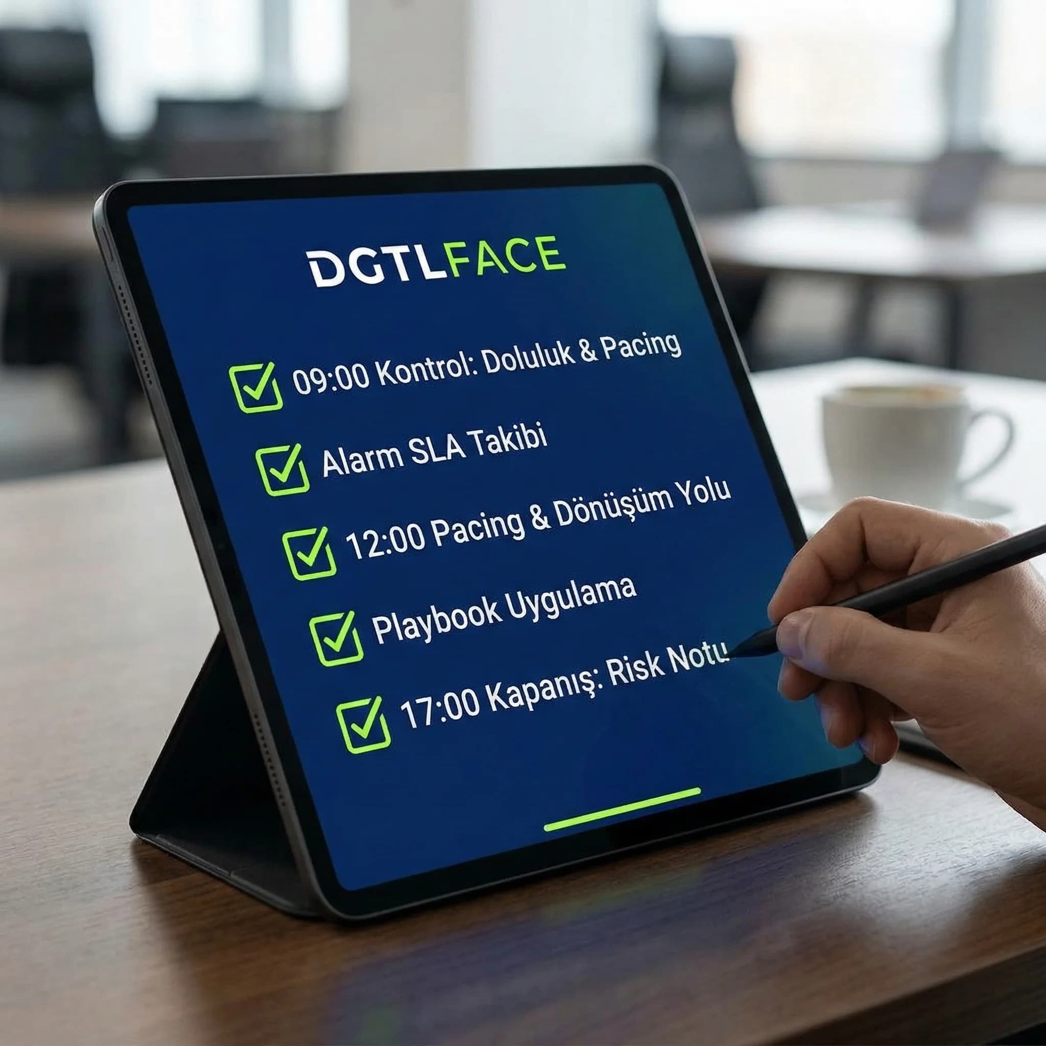 Günlük komuta checklist’i, otel ekiplerinin aynı KPI setiyle hizalanmasını sağlar