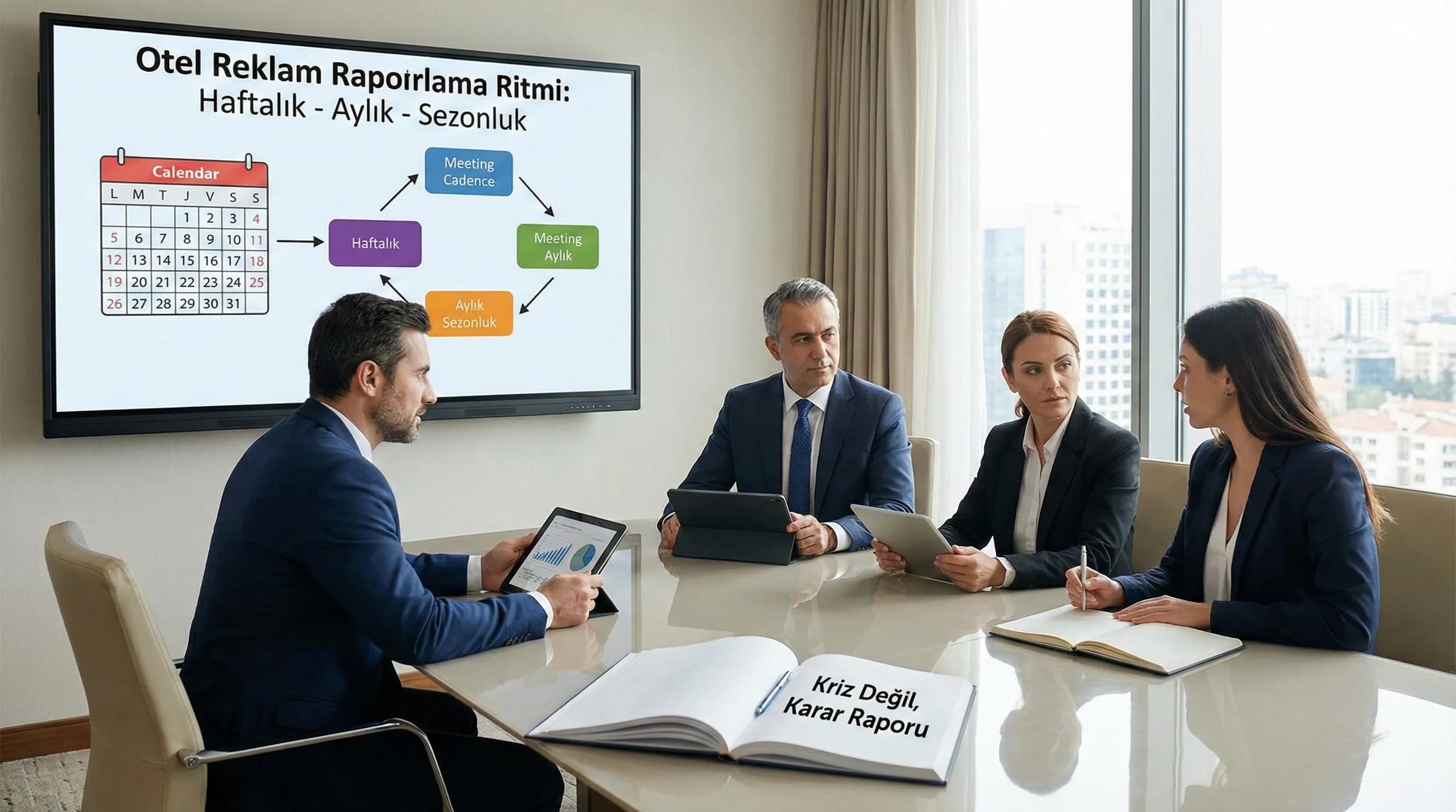 Reklam Raporlama Ritmi ve Toplantı Kadansı: Oteller İçin Haftalık, Aylık ve Sezonluk Yapı