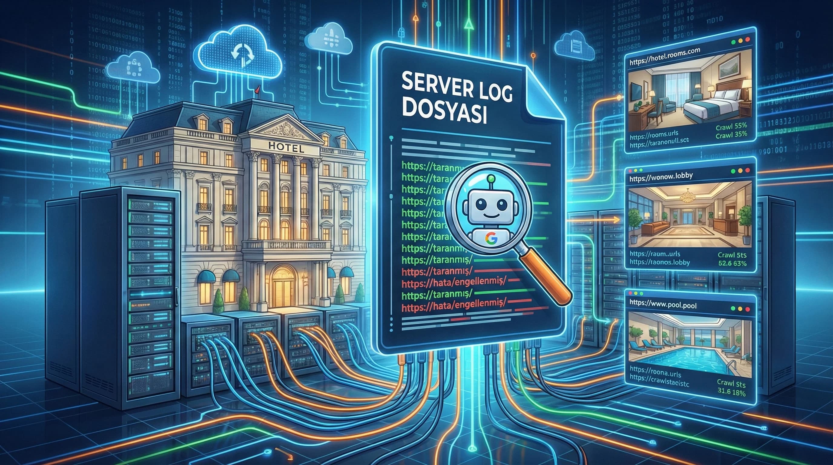 Log Analizi ile Crawl Budget ve Bot Davranışı Otel Sitelerinde Nasıl Okunur?