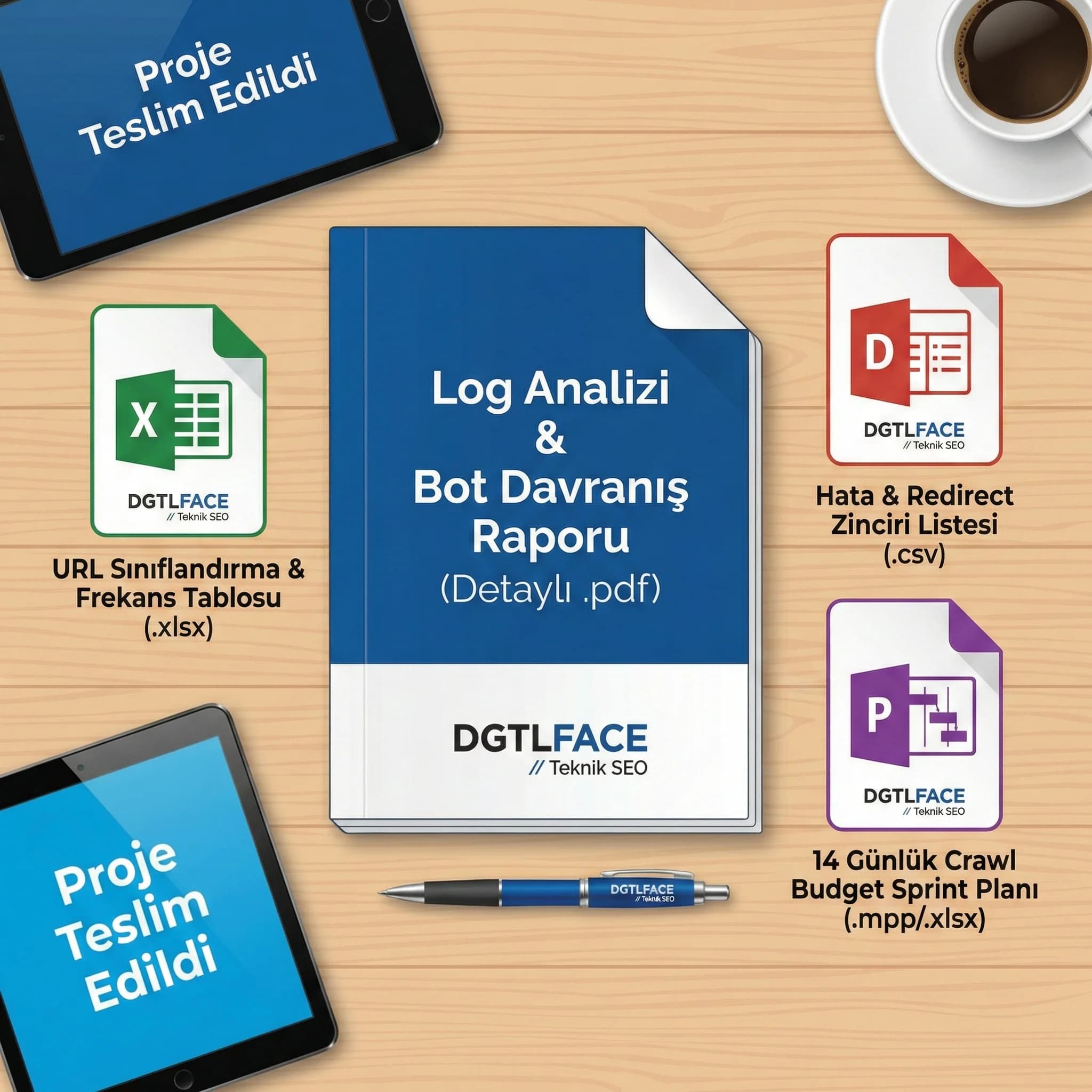 Log raporu ve aksiyon planı teslimat kartı