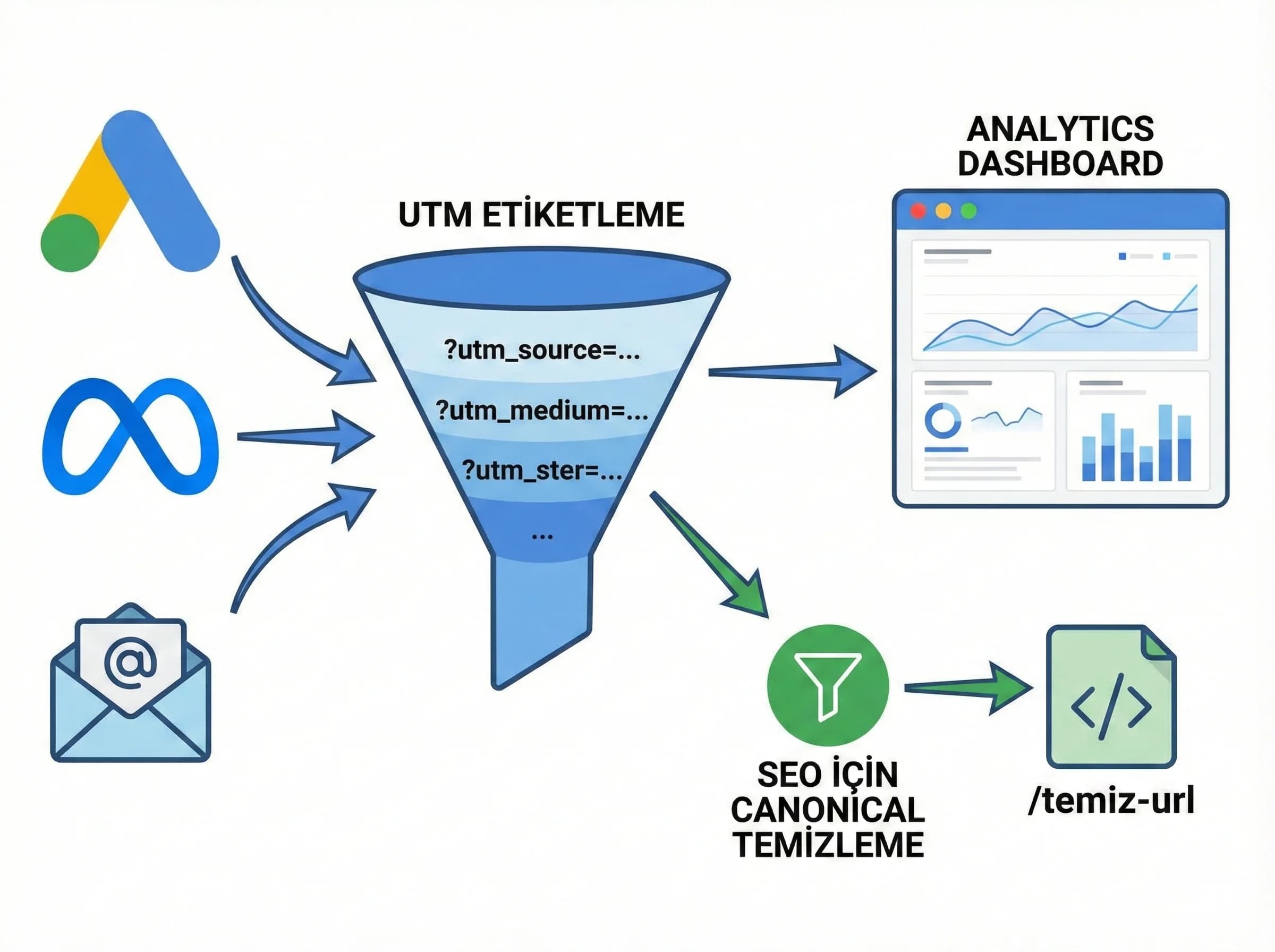 UTM ve takip parametrelerine geçiş ayracı