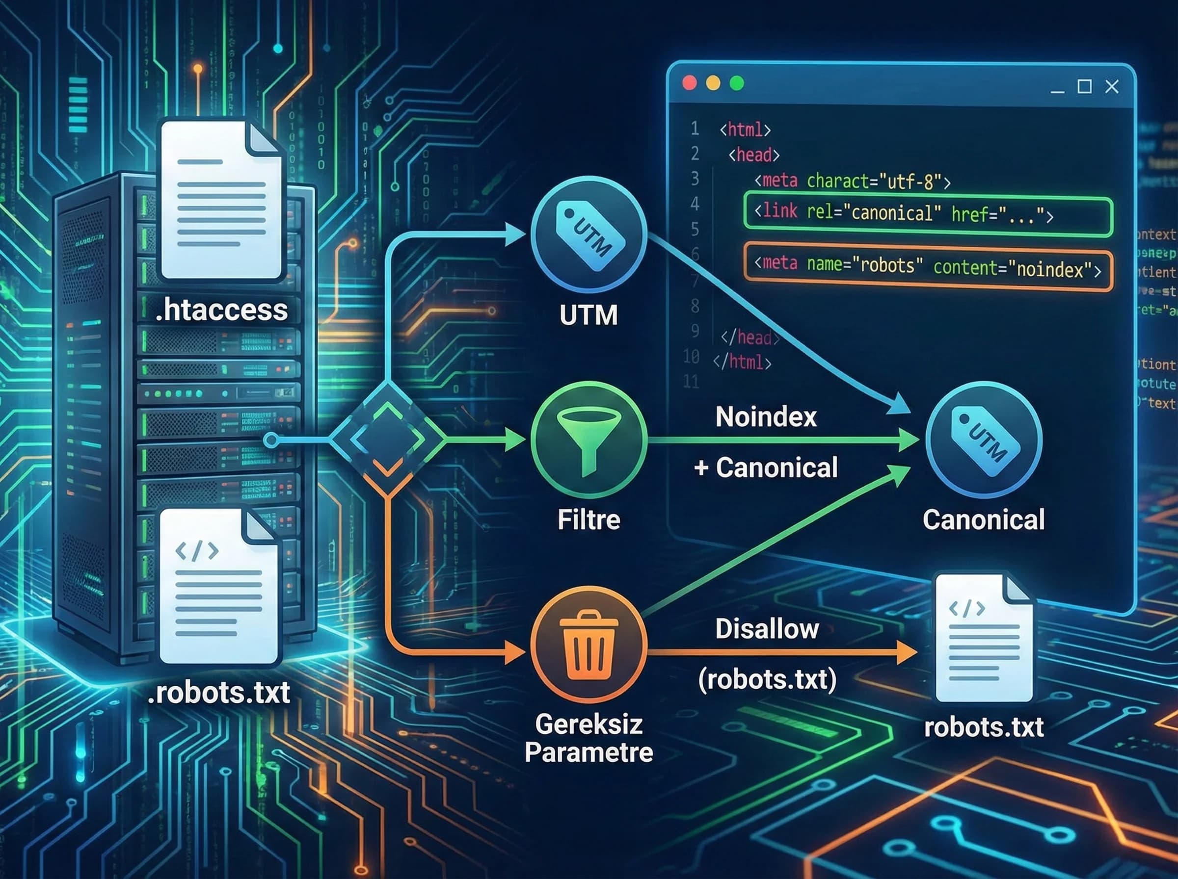 Canonical/noindex kararına geçiş ayracı