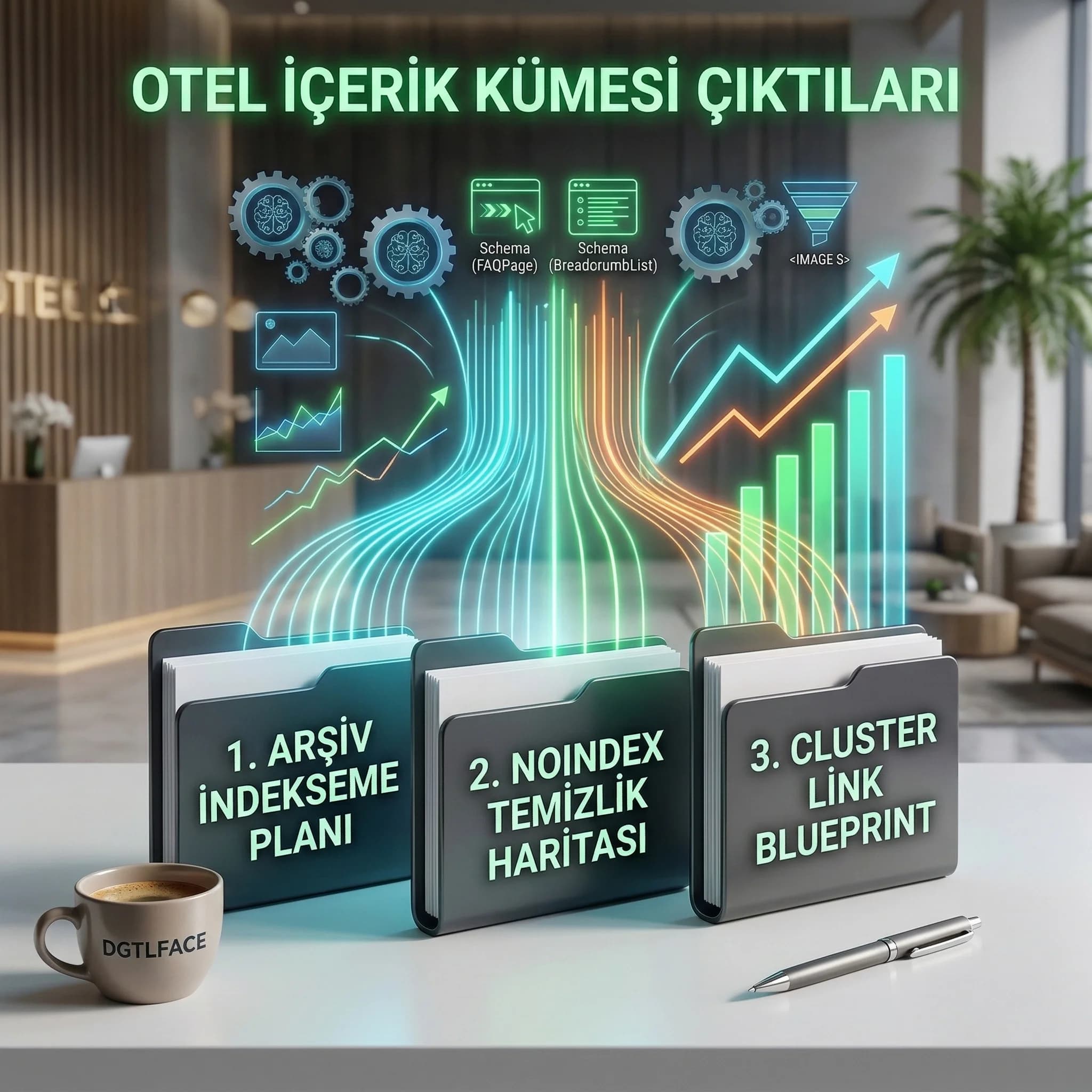 Teslimatlar: arşiv planı, noindex temizlik, cluster link haritası