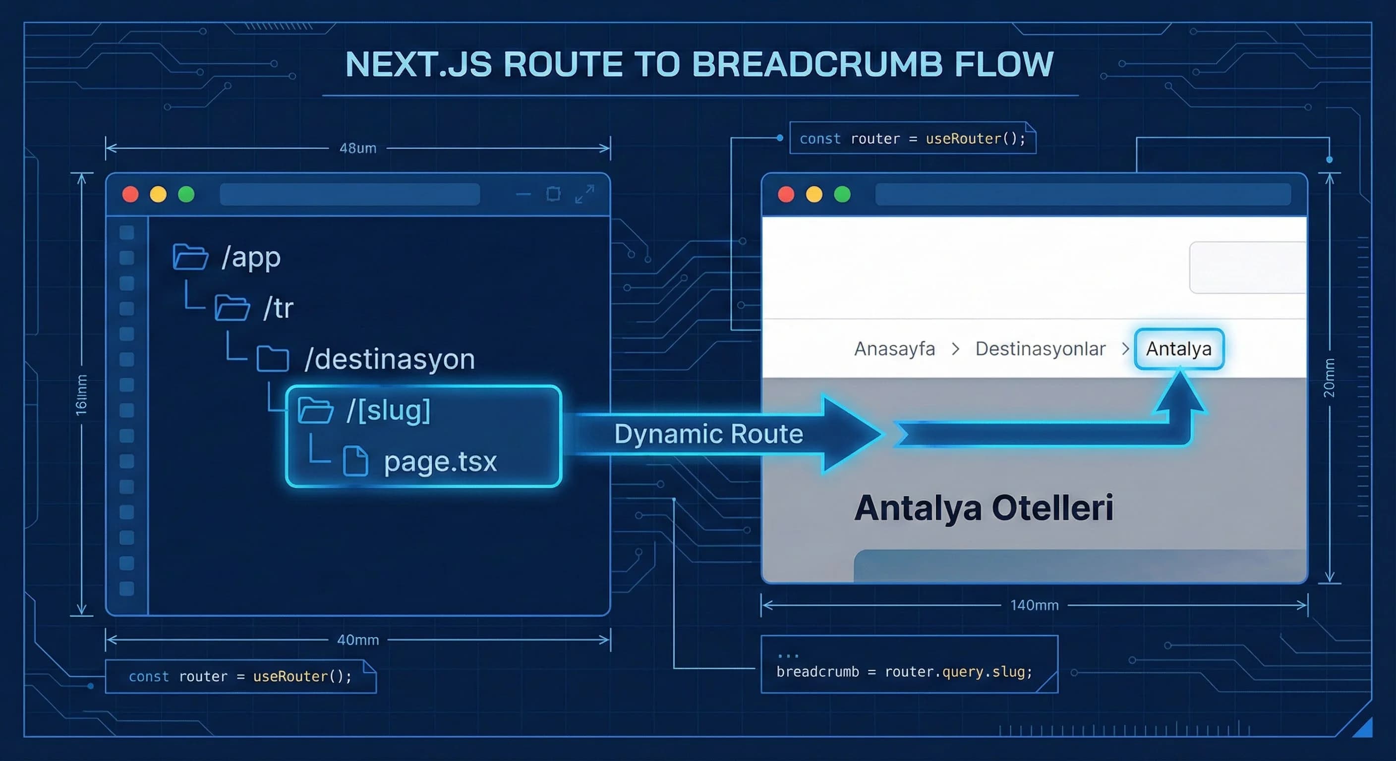 Breadcrumb, Dahili Link ve Menü Yapısı