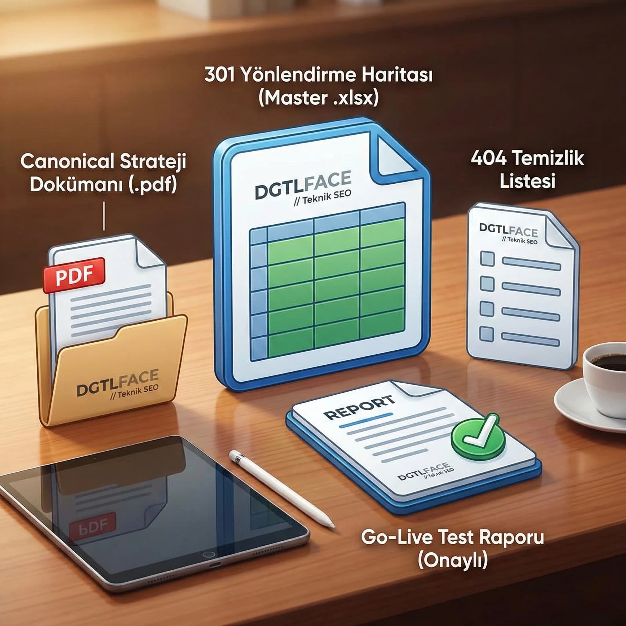 301 haritası ve canonical planı teslimatlarını gösteren güven kartı